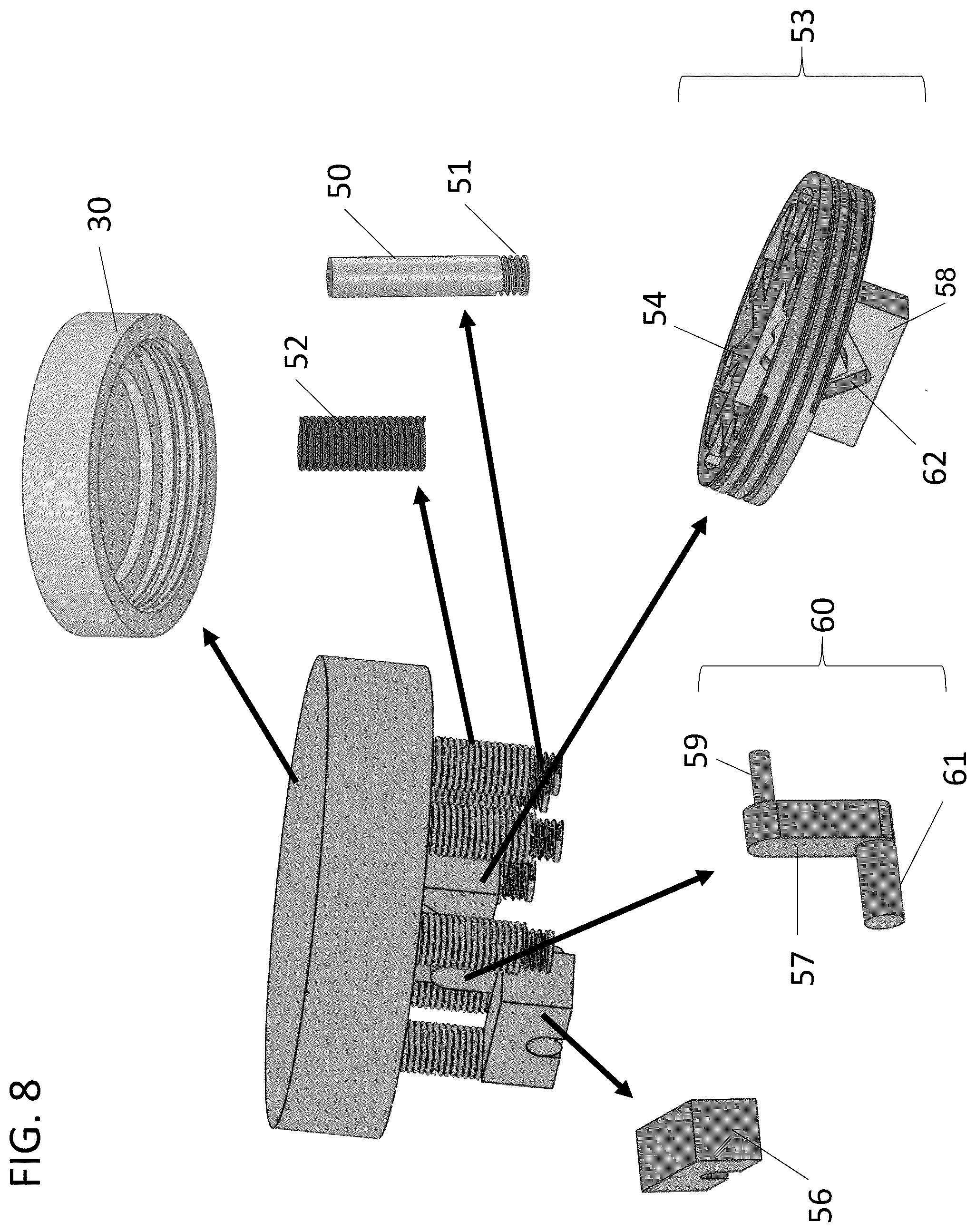 Patent US12100527 Figure 8 – Closure lid design for containment vessel