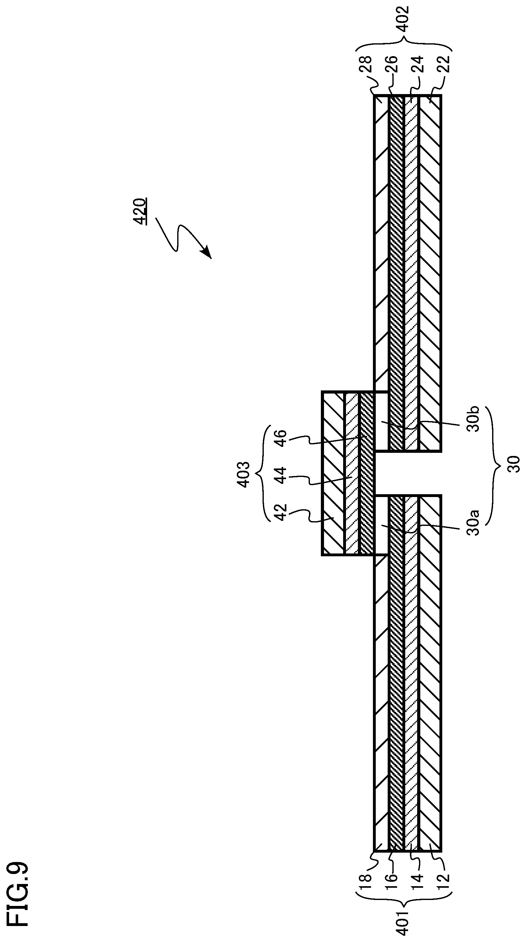 Patent US12100531 Figure 9 – Connection structure for superconducting layer, superconducting wire, superconducting coil, and superconducting device