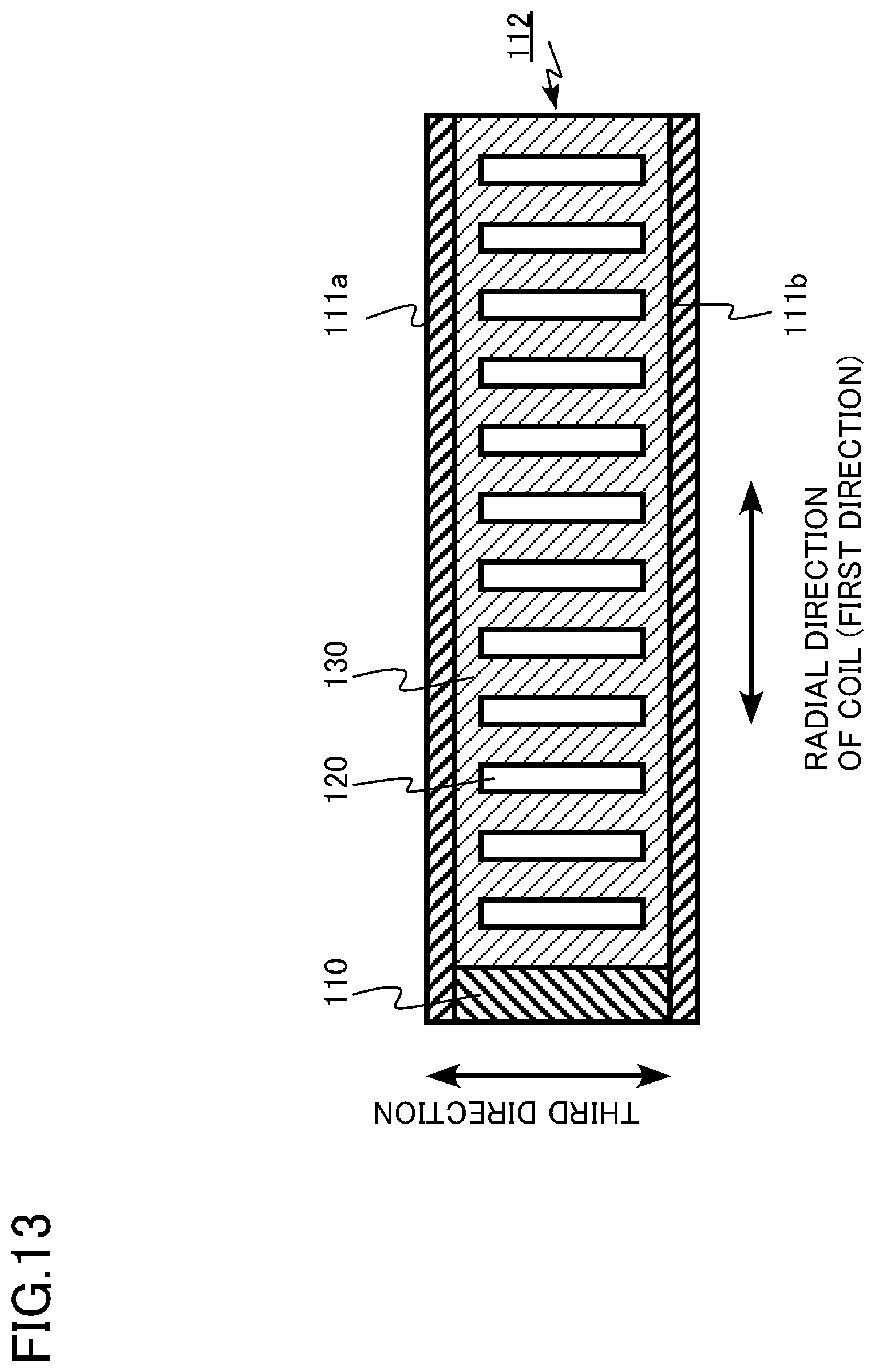 Patent US12100531 Figure 13 – Connection structure for superconducting layer, superconducting wire, superconducting coil, and superconducting device