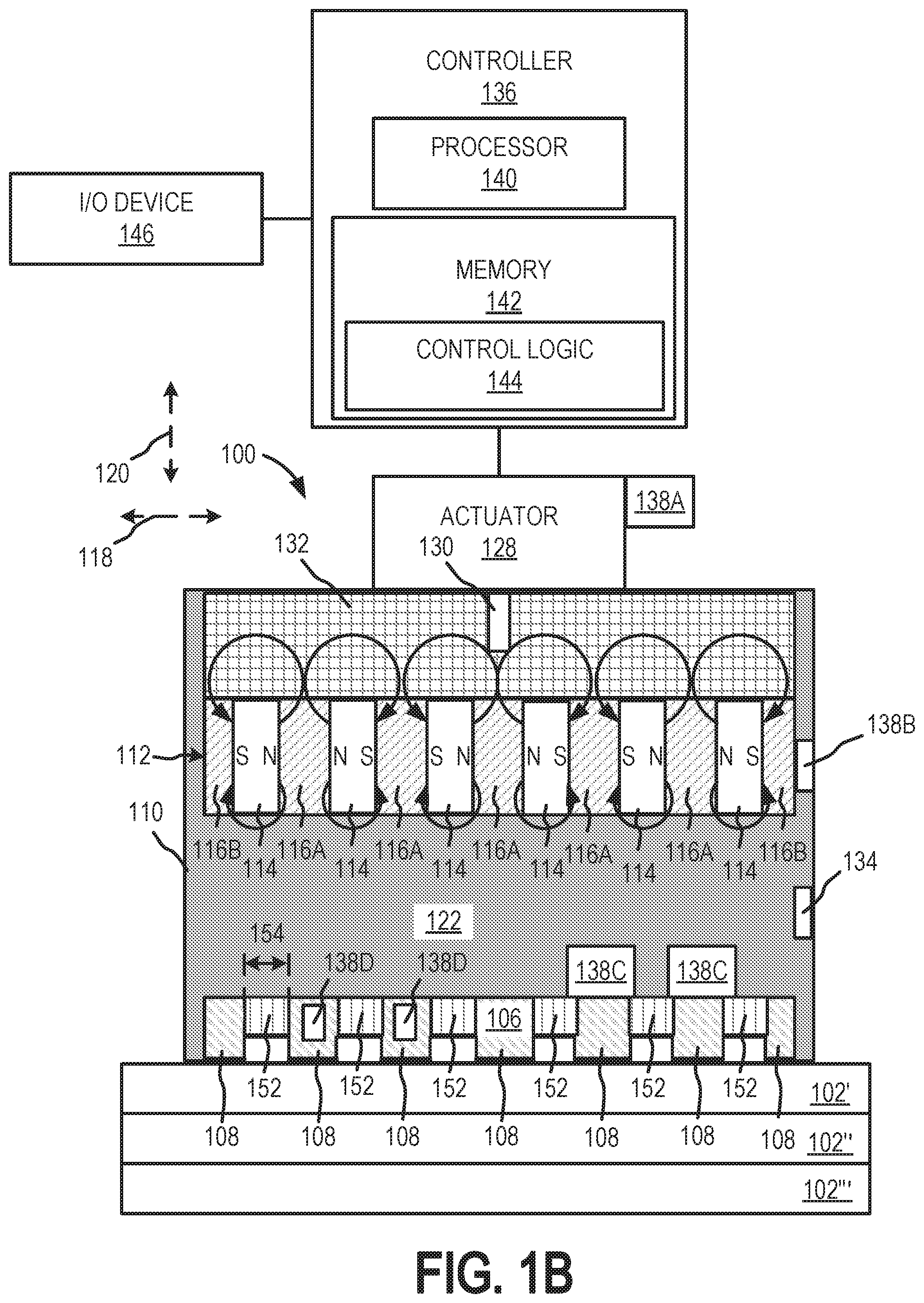 Patent US12100545 Figure 2 – Linearly actuated magnetic coupling device