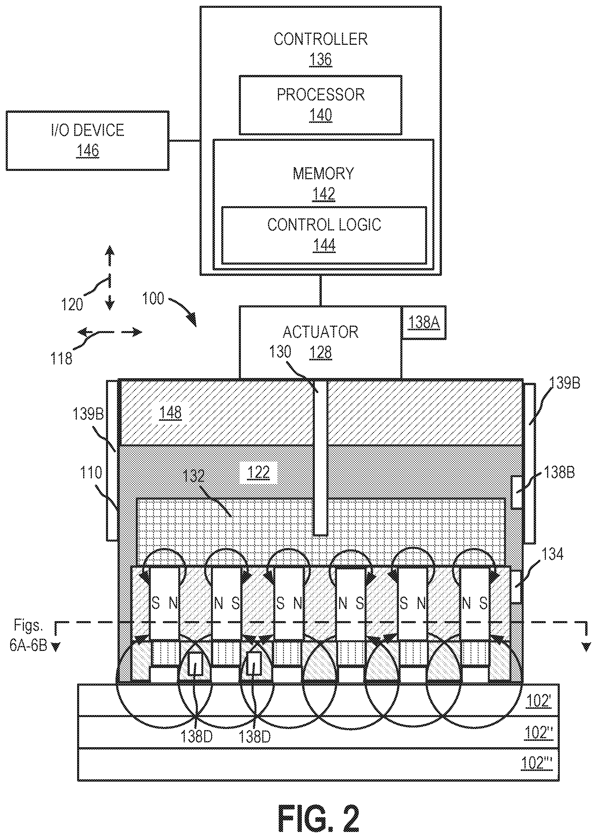 Patent US12100545 Figure 4 – Linearly actuated magnetic coupling device