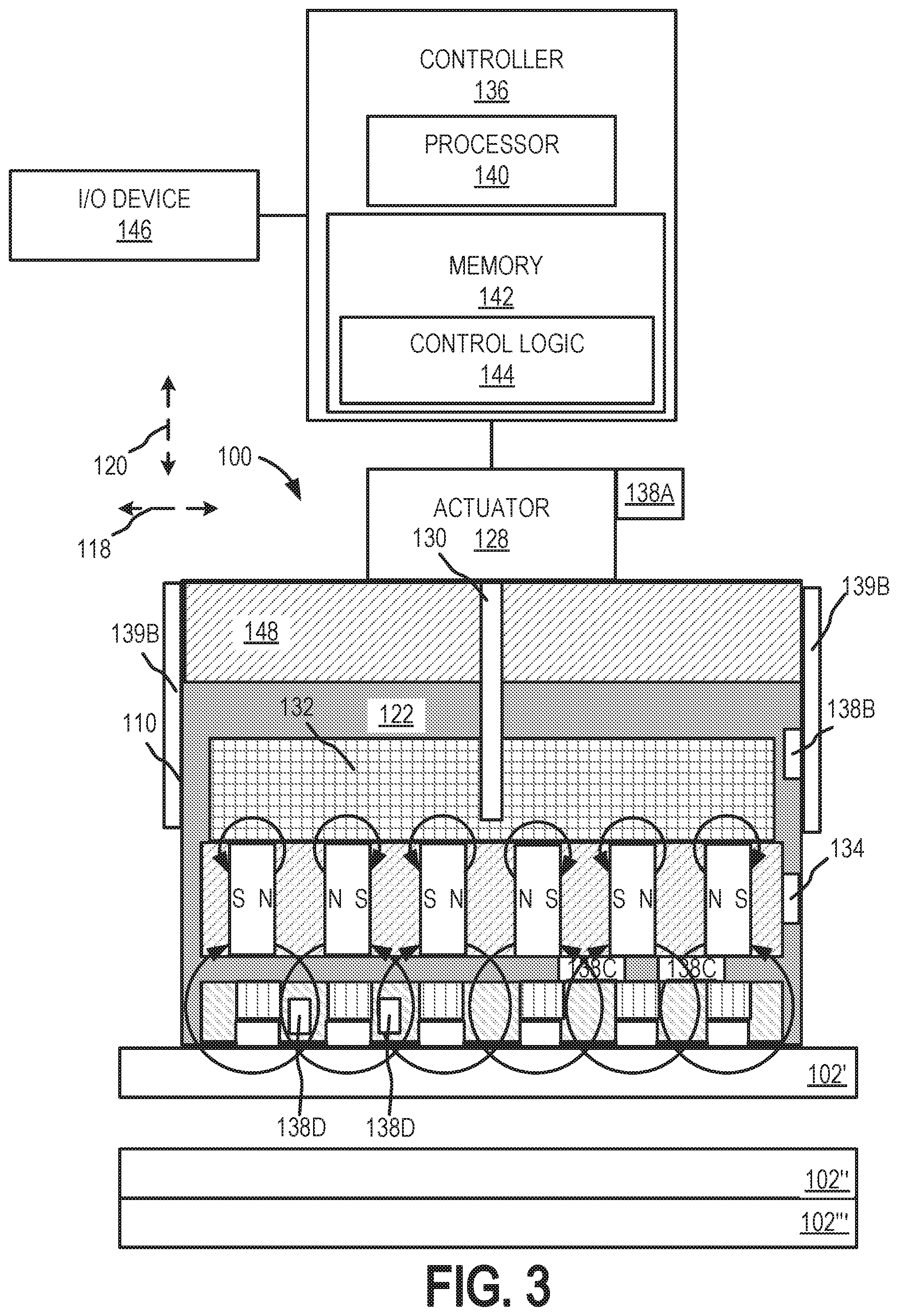 Patent US12100545 Figure 5 – Linearly actuated magnetic coupling device