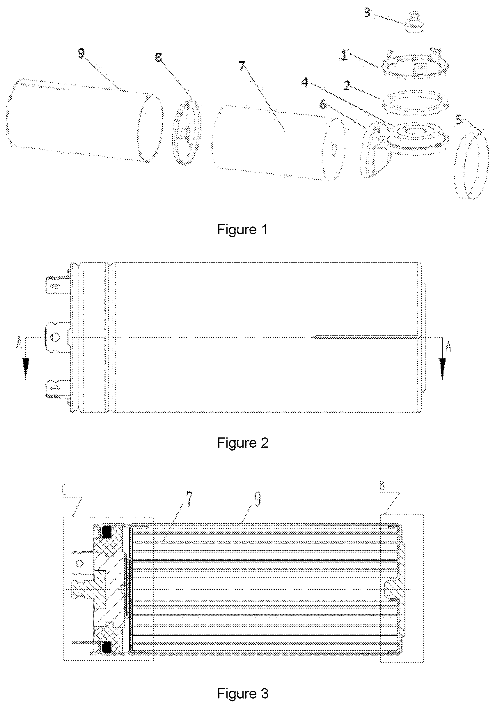 Patent US12100550 — Electrochemical energy storage device — Figure 1