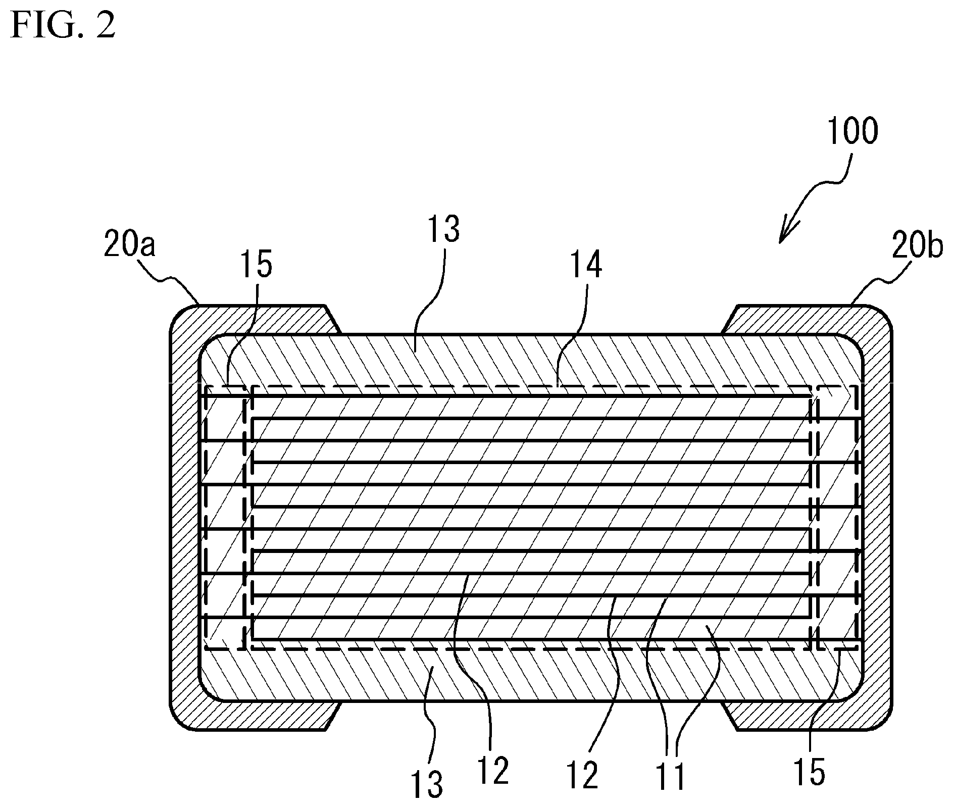 Patent US12100551 Figure 2 – Ceramic electronic device