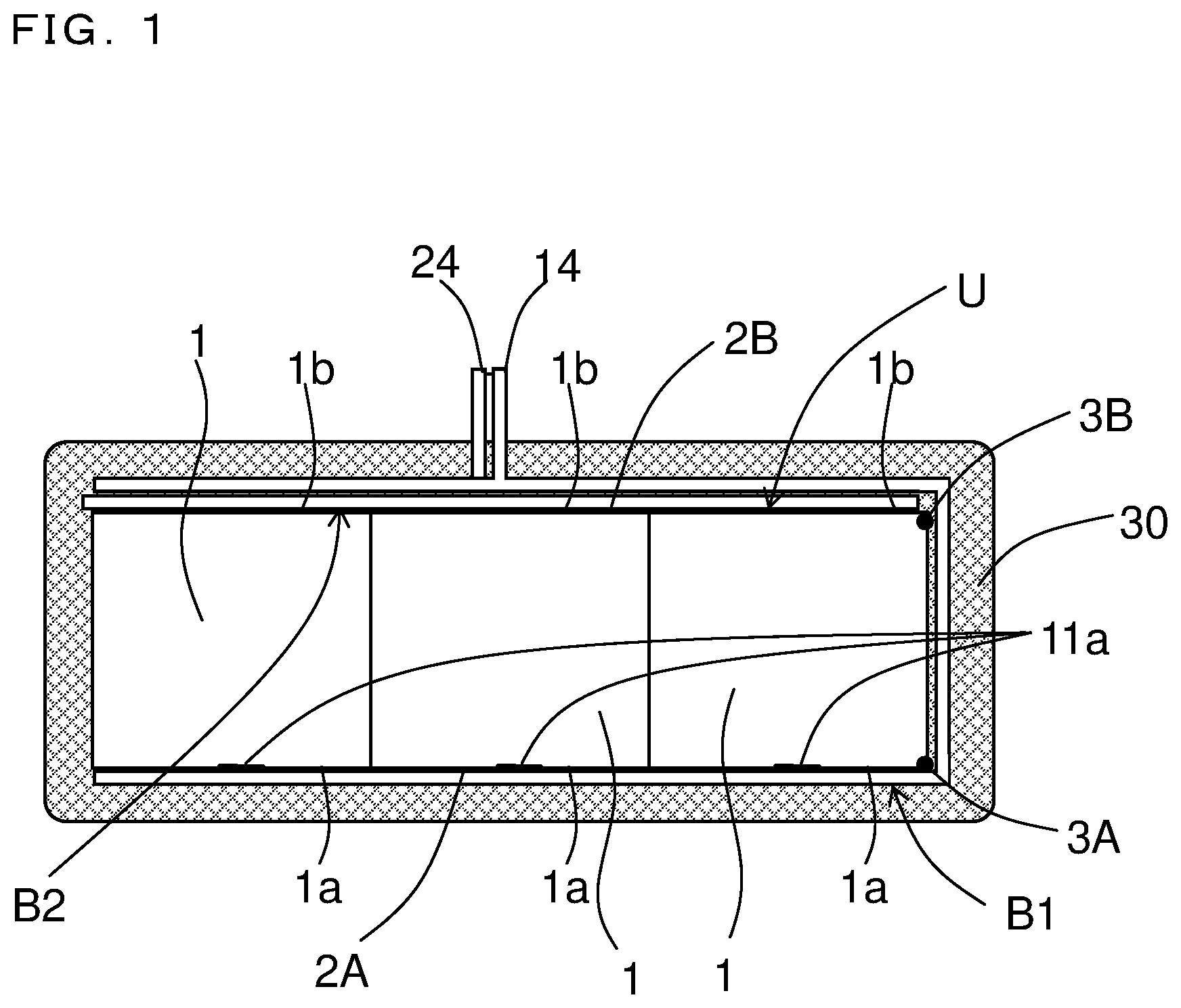 Patent US12100556 Figure 1 – Capacitor and method for manufacturing same