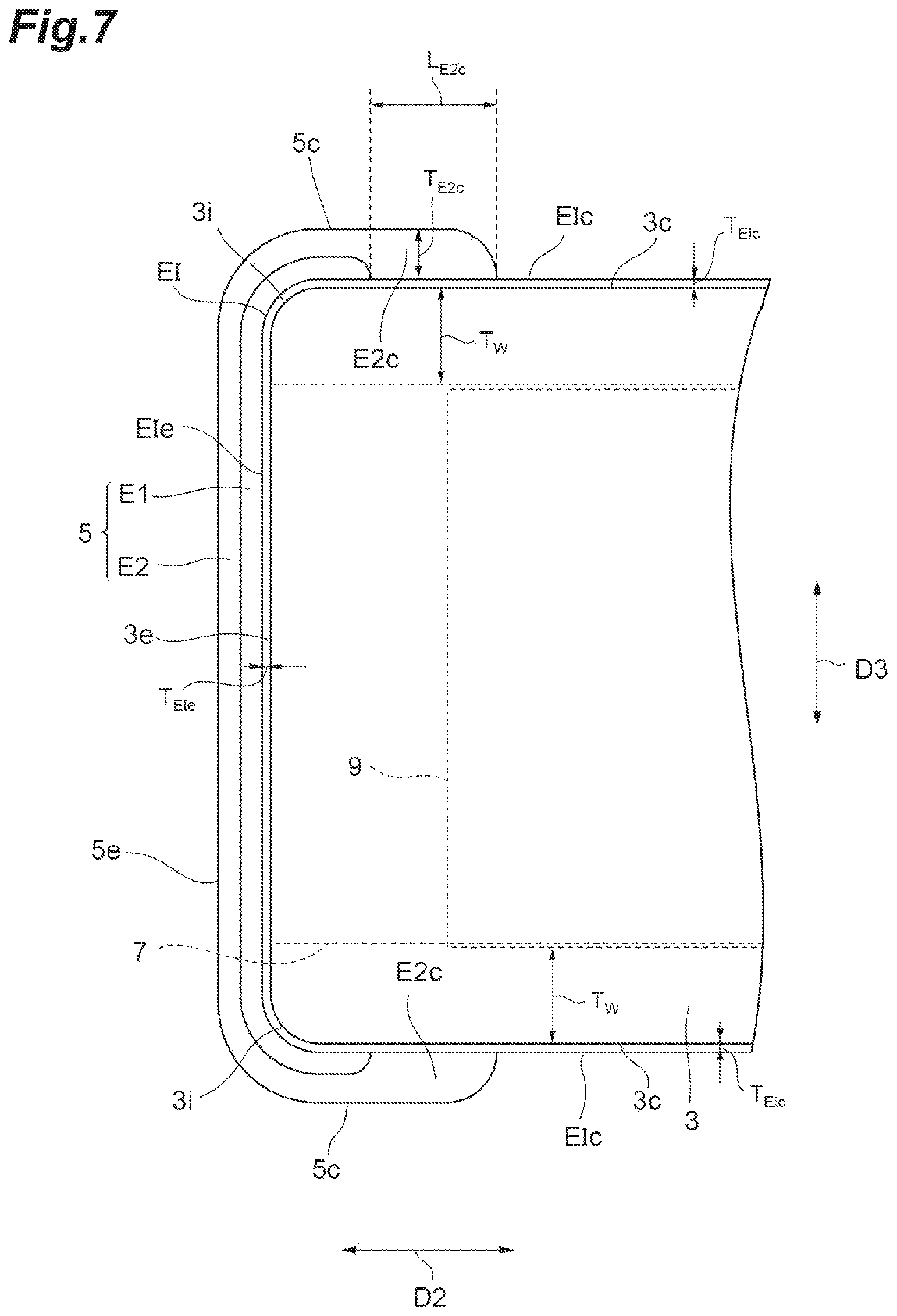 Patent US12100557 Figure 7 – Electronic component