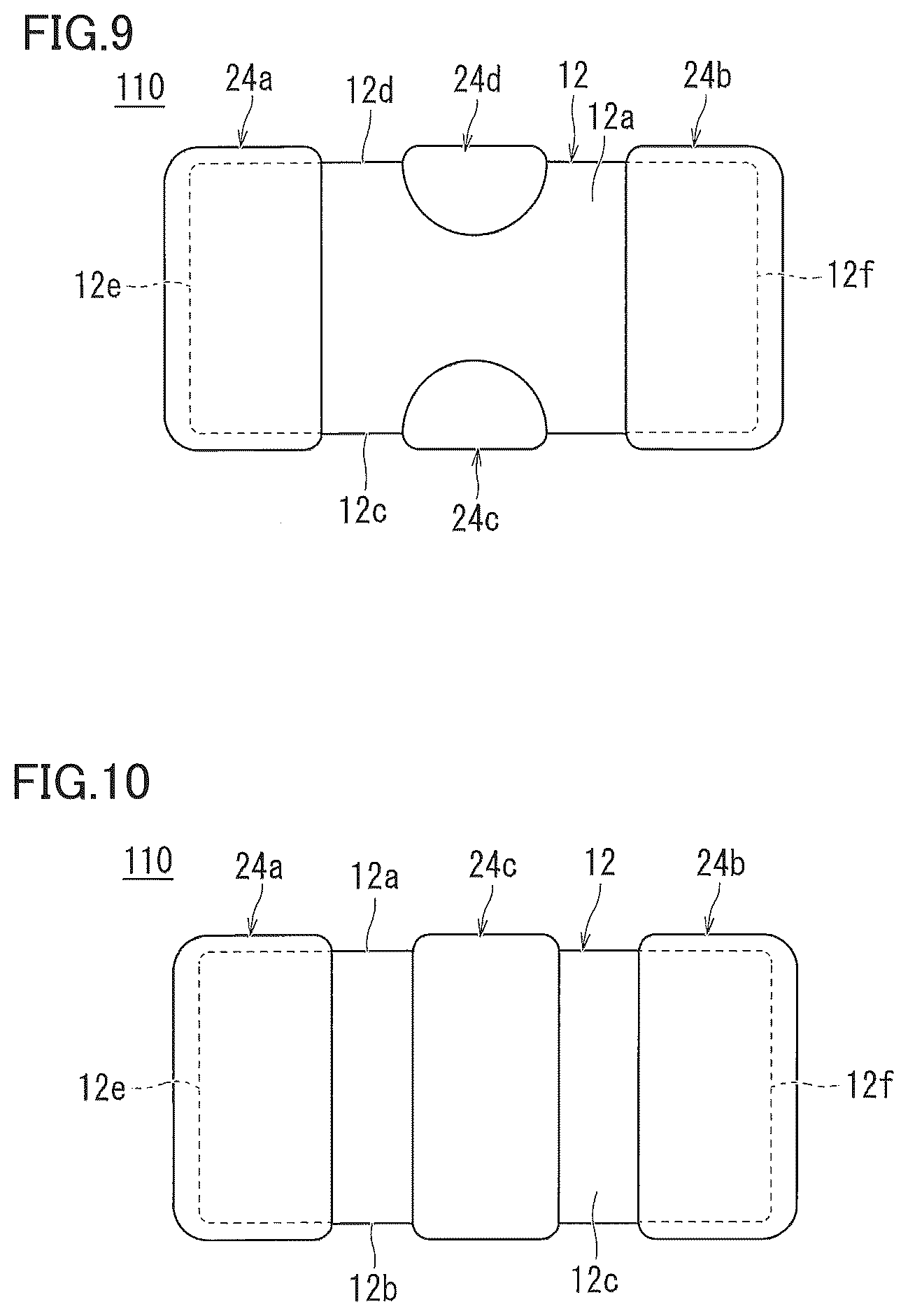 Patent US12100558 Figure 9 – Multilayer ceramic electronic component including multilayer external electrodes with diffused metal in an underlying electrode layer