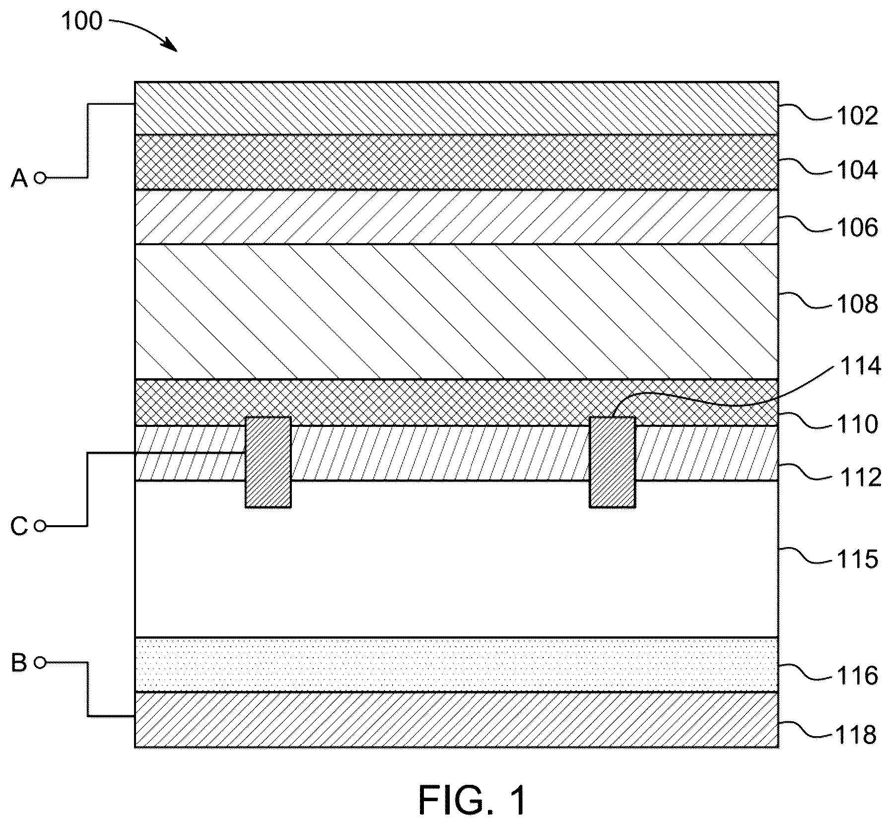 Patent US12100562 Figure 1 – Solar cell with alumina coated porous silicon layer