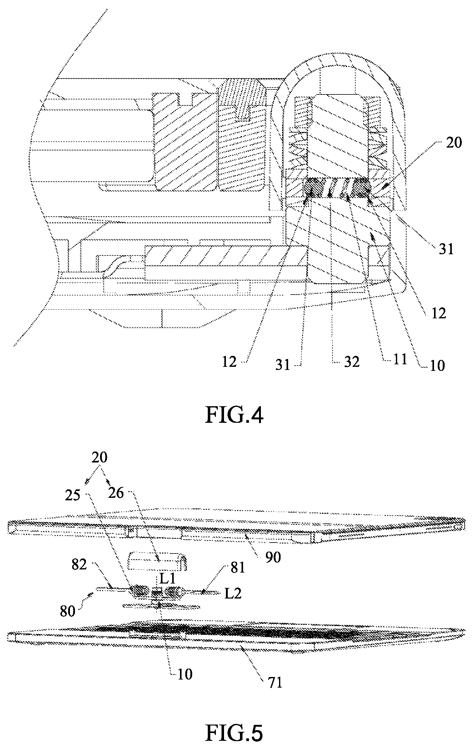 Patent US12100564 Figure 3 – Keyboard with a two-way rotating support frame