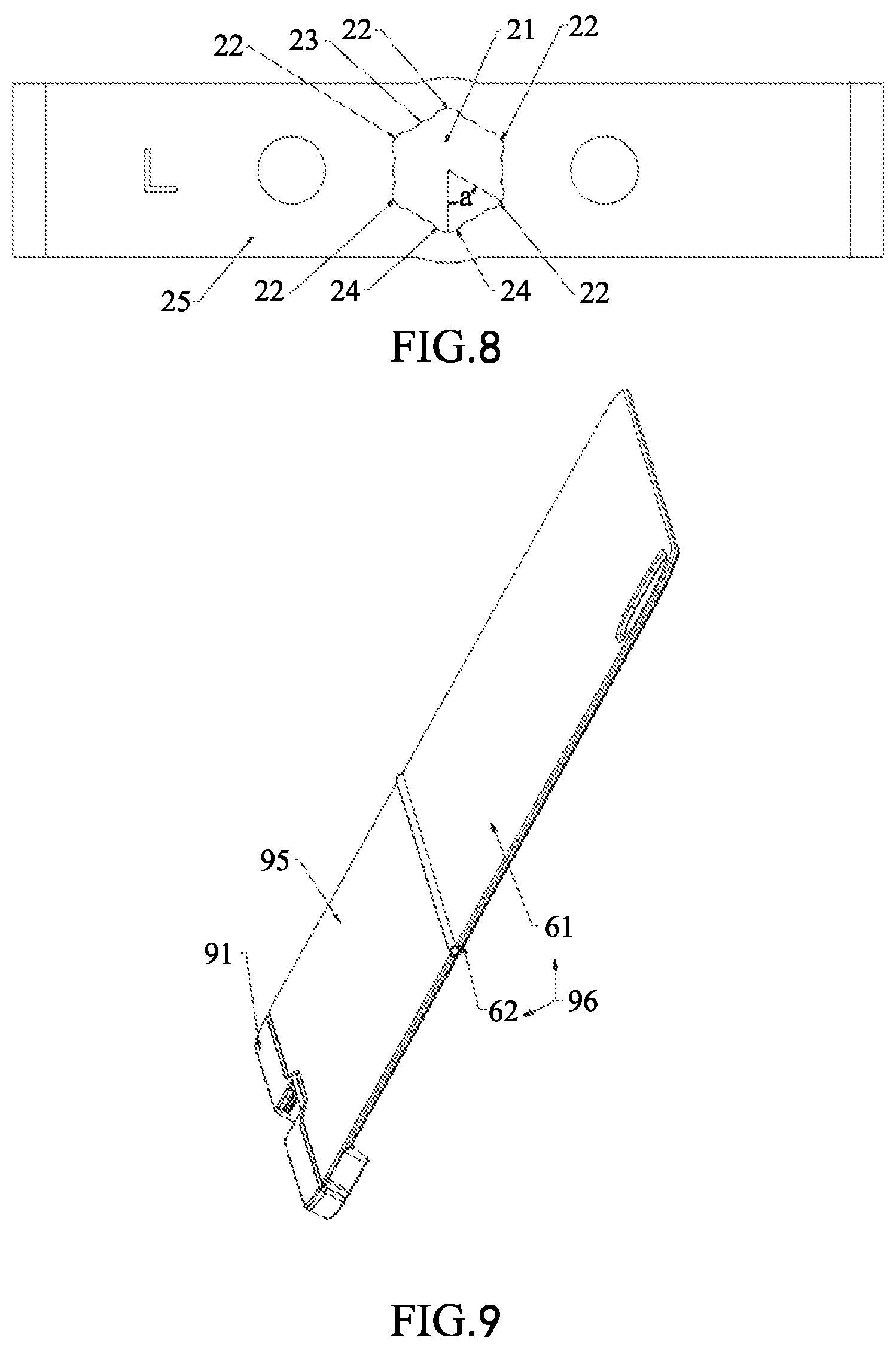 Patent US12100564 Figure 5 – Keyboard with a two-way rotating support frame