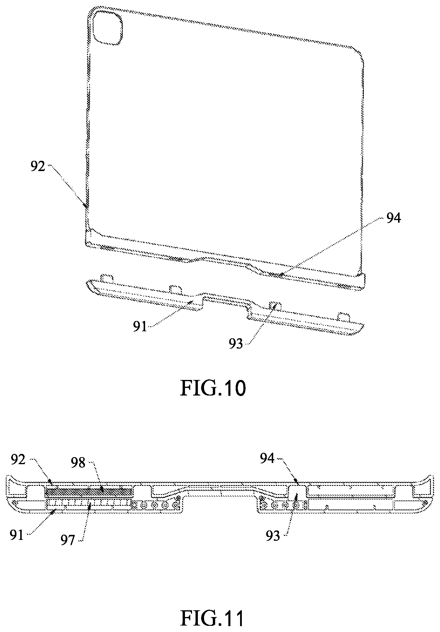 Patent US12100564 Figure 6 – Keyboard with a two-way rotating support frame