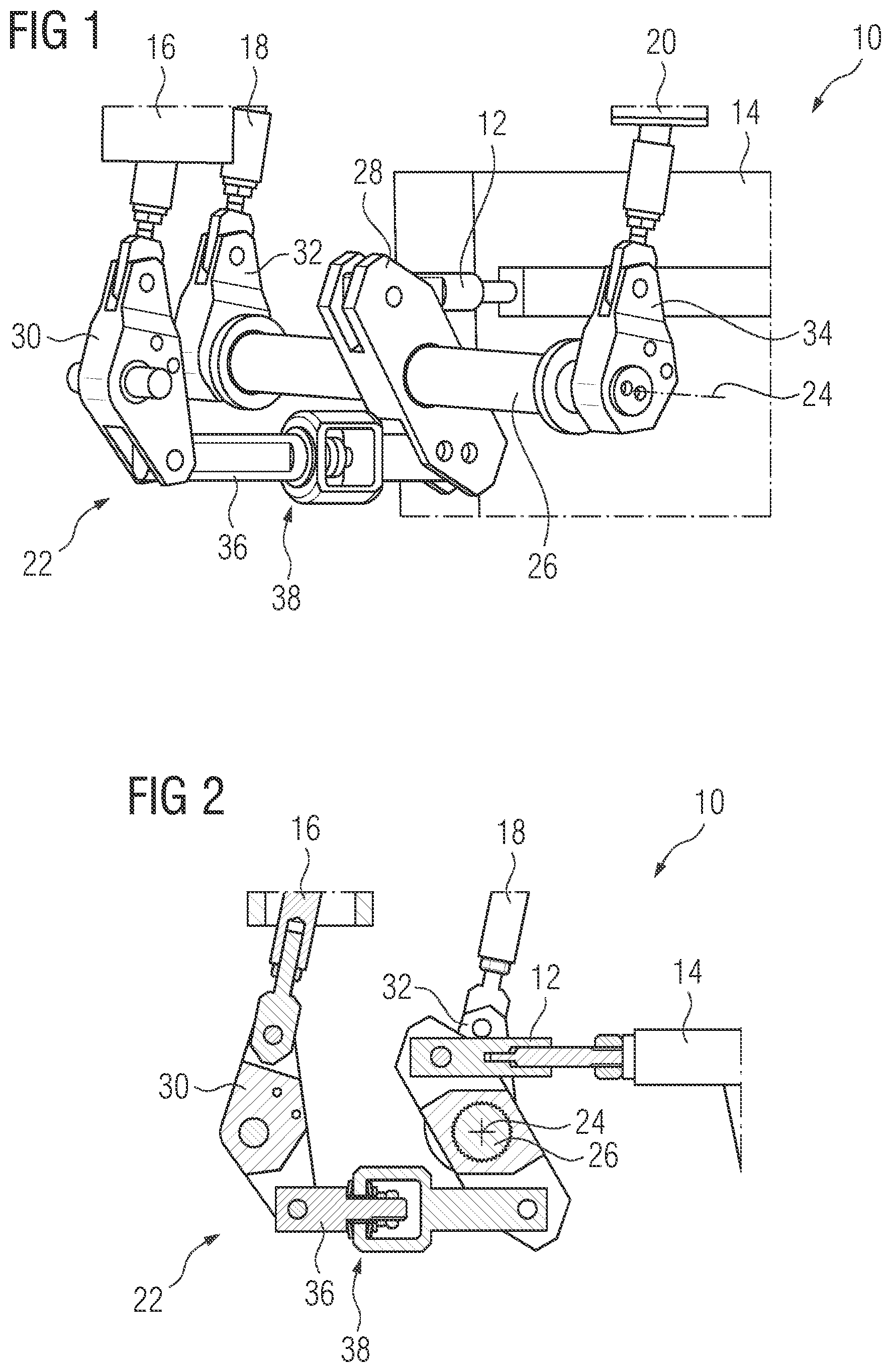 Patent US12100567 — Drive unit for driving switching contacts of a high-voltage circuit breaker — Figure 1