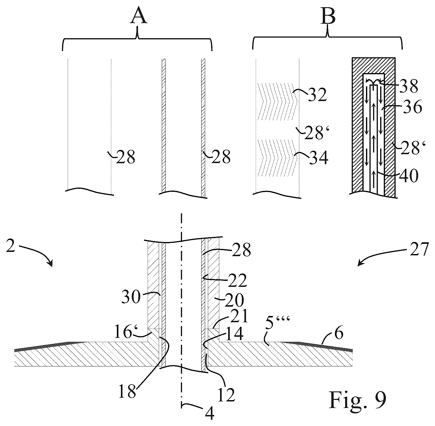 Patent US12100572 Figure 4 – Rotary x-ray anode having an integrated liquid metal bearing outer shell