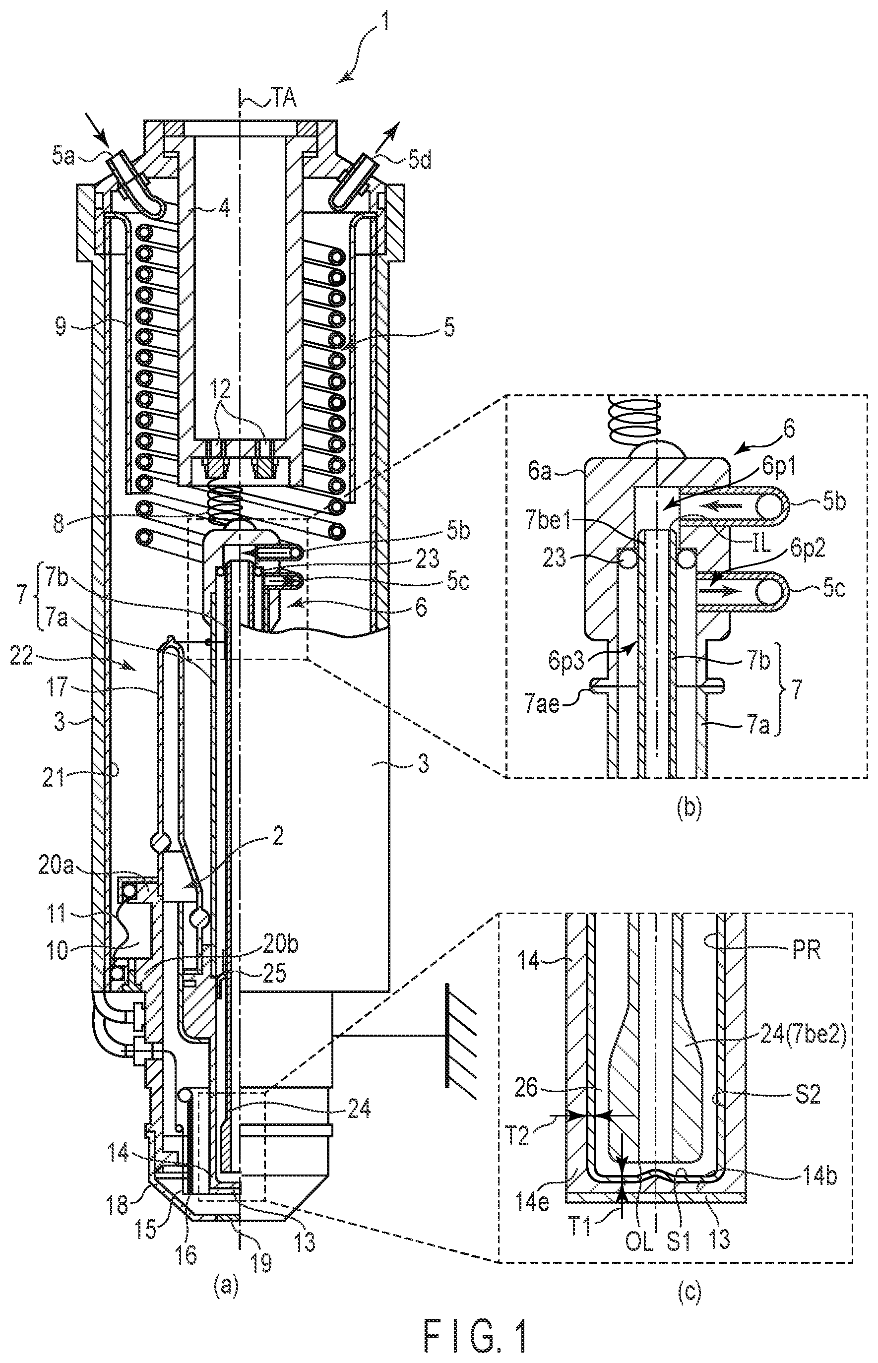 Patent US12100573 Figure 1 – X-ray tube device