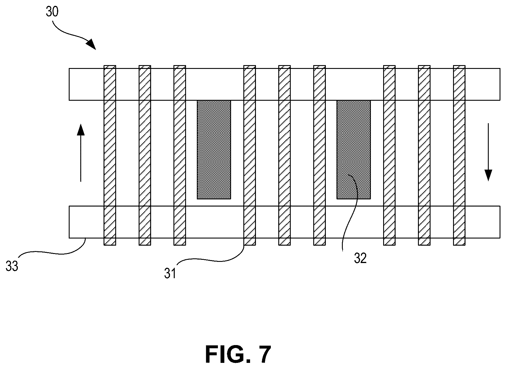 Patent US12100574 Figure 5 – Target and algorithm to measure overlay by modeling back scattering electrons on overlapping structures