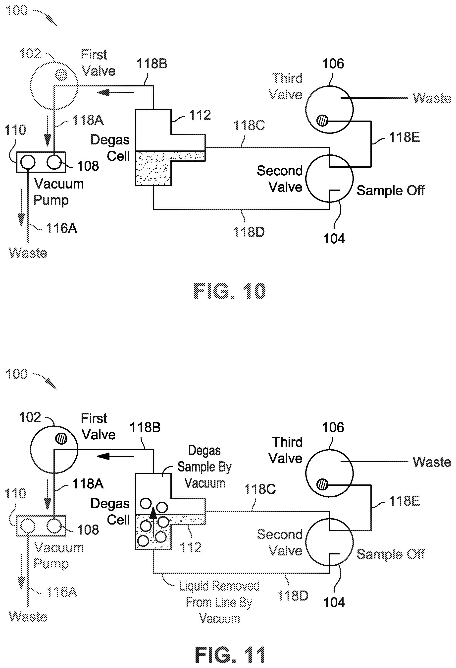 Patent US12100581 Figure 4 – Automated inline preparation and degassing of volatile samples for inline analysis