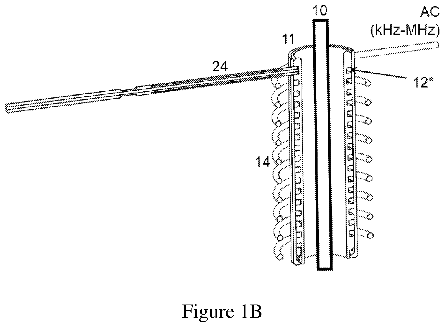 Patent US12100583 Figure 2 – Electrospray ion source for spectrometry using inductively heated gas