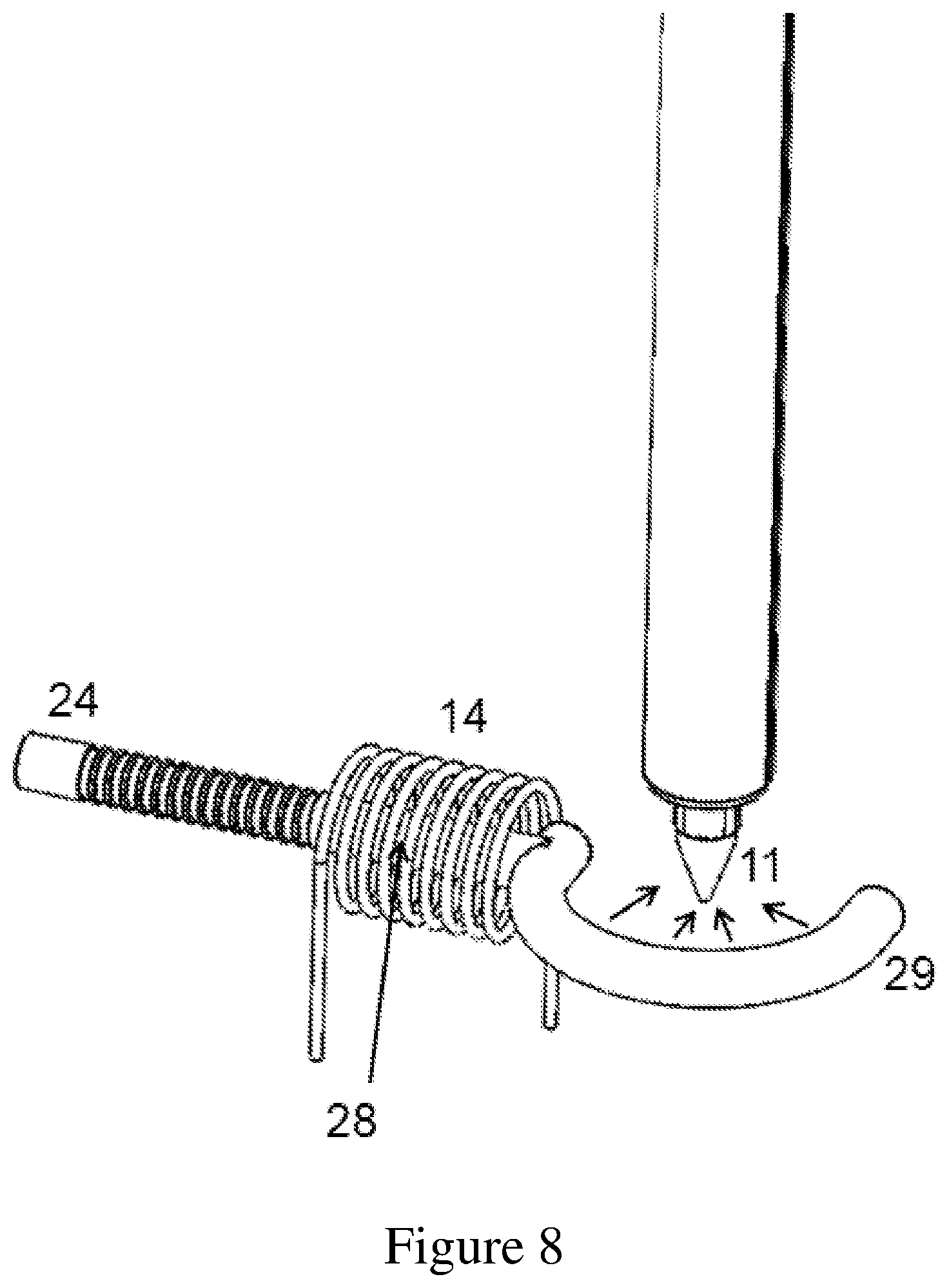 Patent US12100583 Figure 6 – Electrospray ion source for spectrometry using inductively heated gas