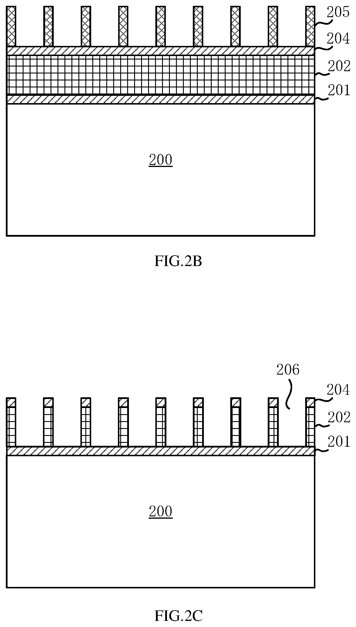 Patent US12100593 Figure 2 – Method for forming self-aligned double pattern and semiconductor structures