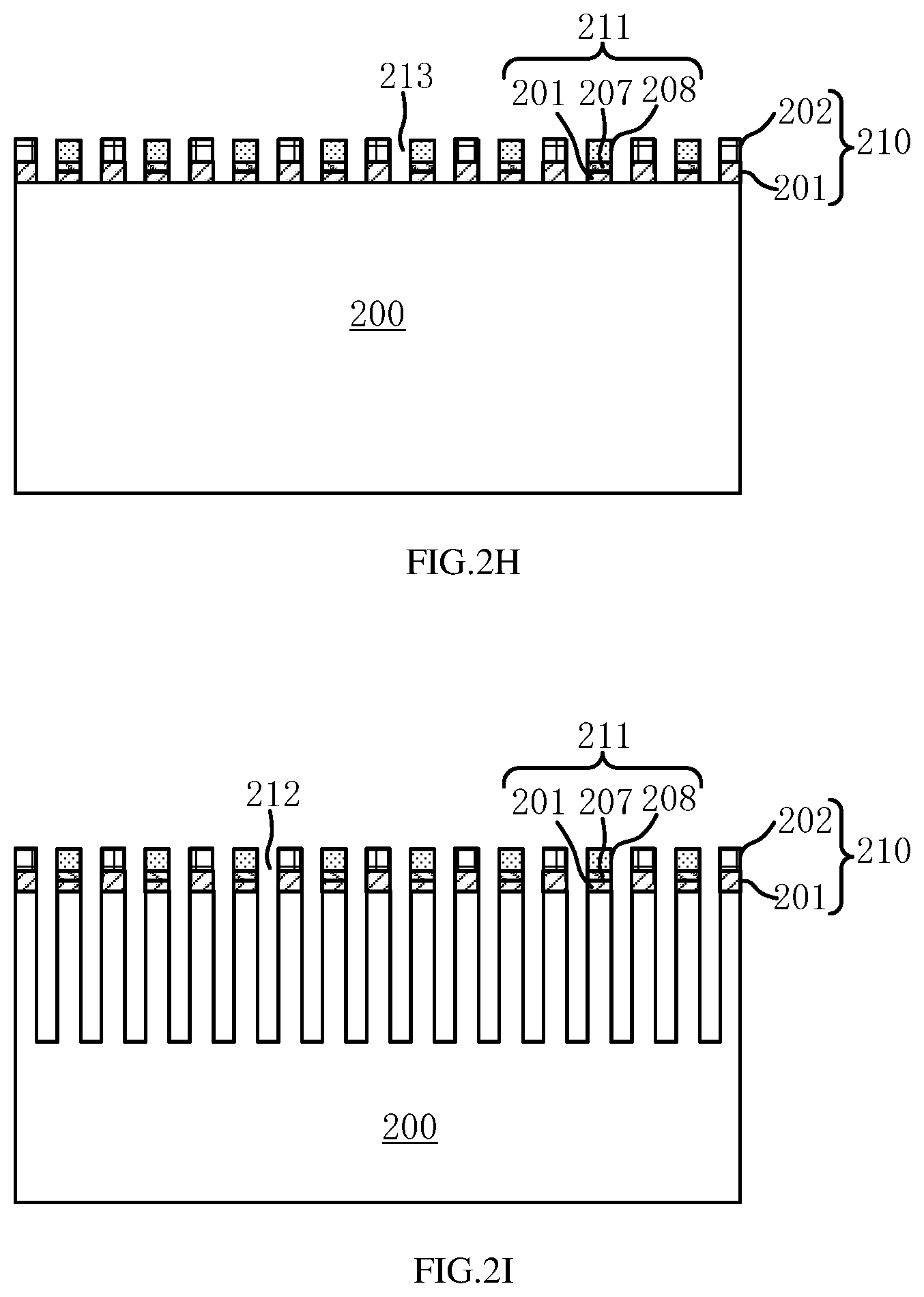Patent US12100593 Figure 5 – Method for forming self-aligned double pattern and semiconductor structures