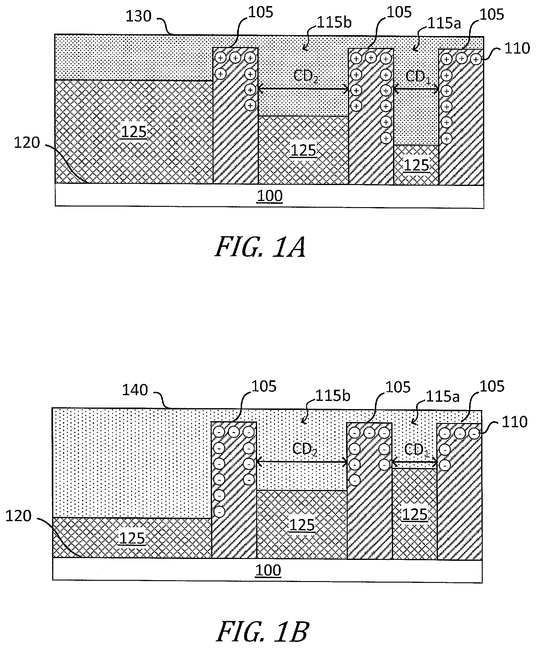 Patent US12100599 — Wet etch process and method to provide uniform etching of material formed within features having different critical dimension (CD) — Figure 1