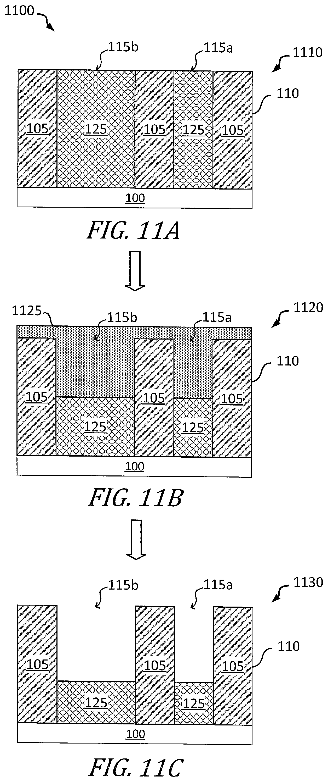 Patent US12100599 Figure 9 – Wet etch process and method to provide uniform etching of material formed within features having different critical dimension (CD)