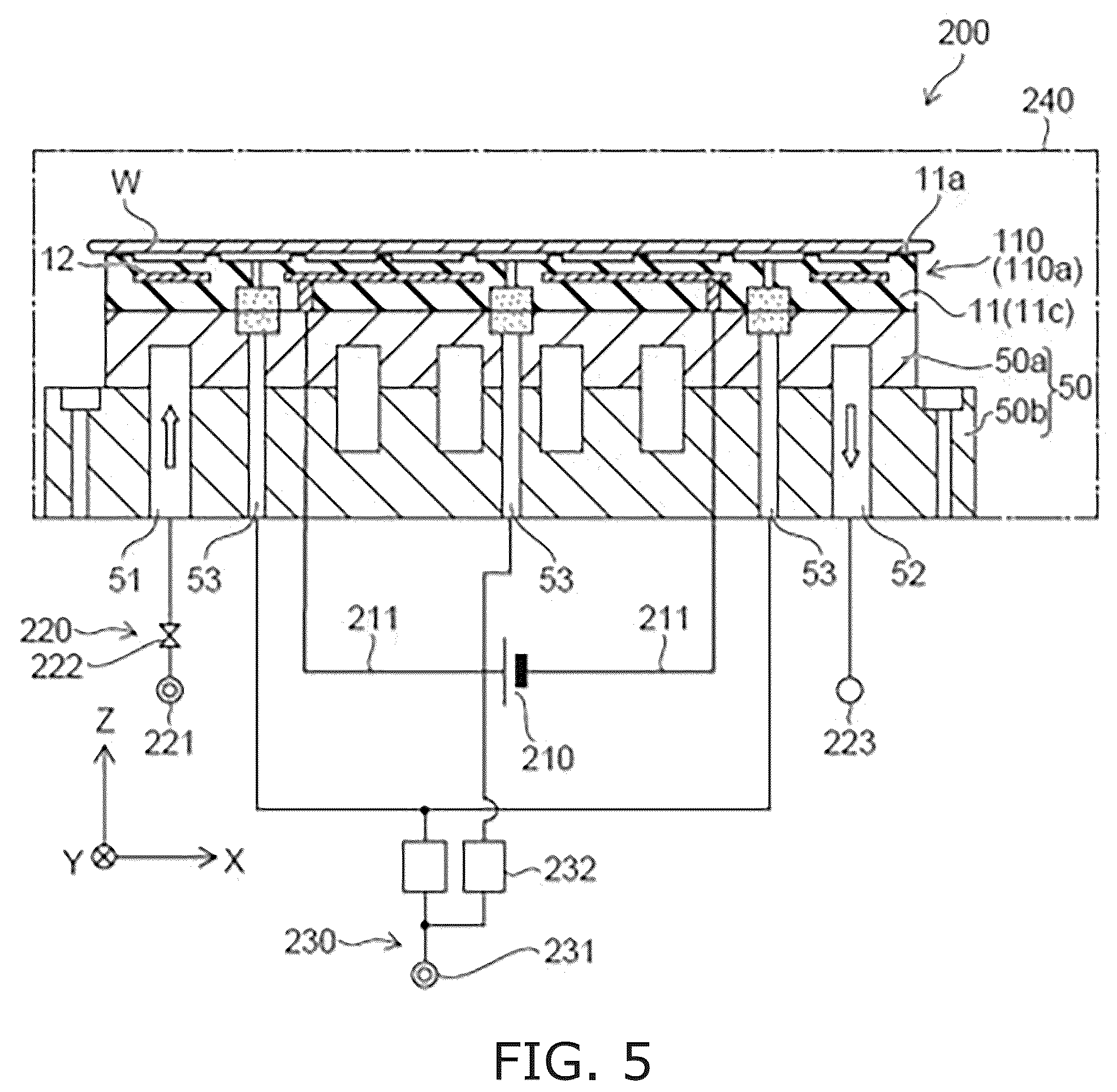 Patent US12100610 Figure 4 – Electrostatic chuck and processing apparatus