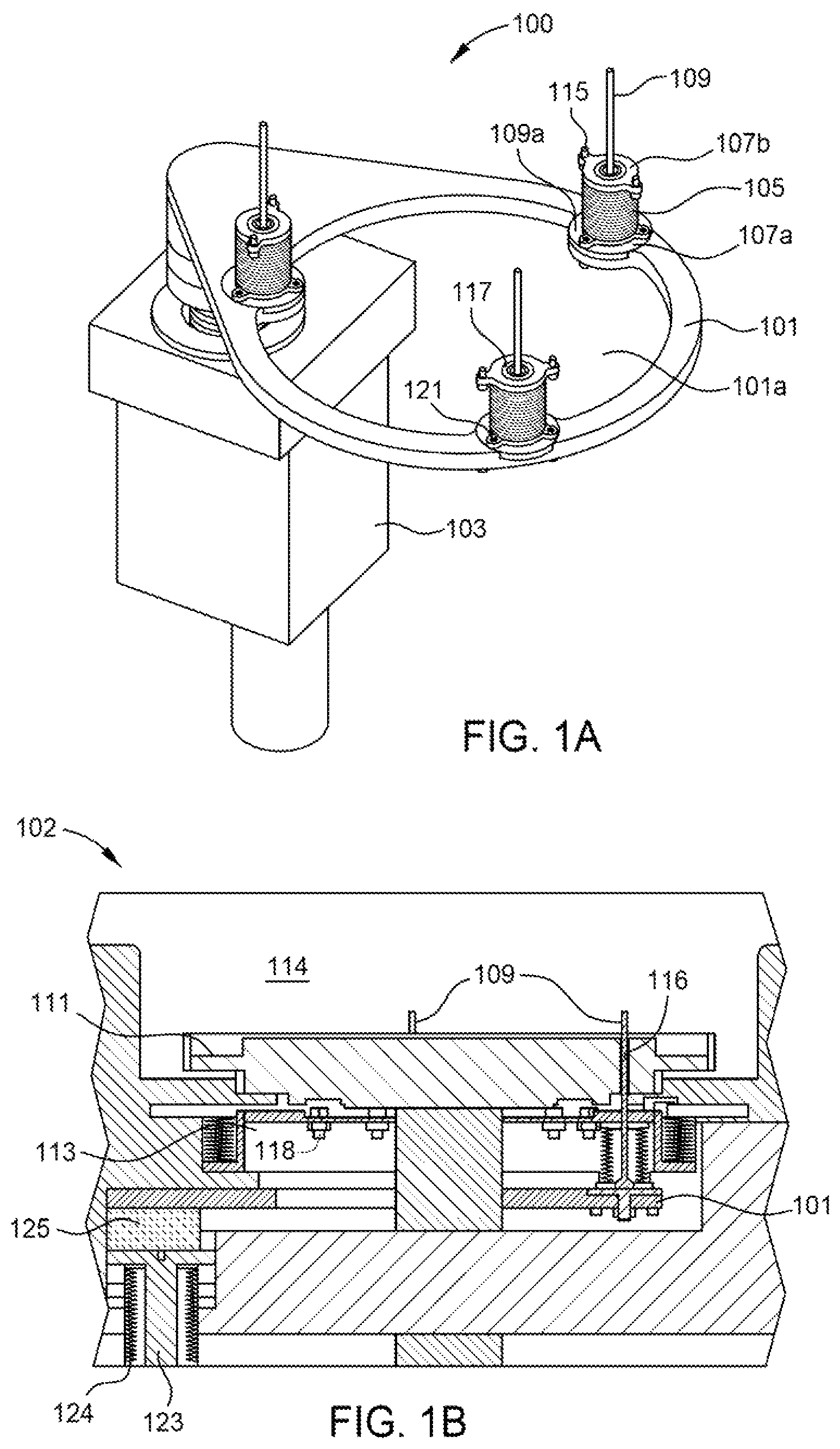 Patent US12100614 — Apparatus for controlling lift pin movement — Figure 1