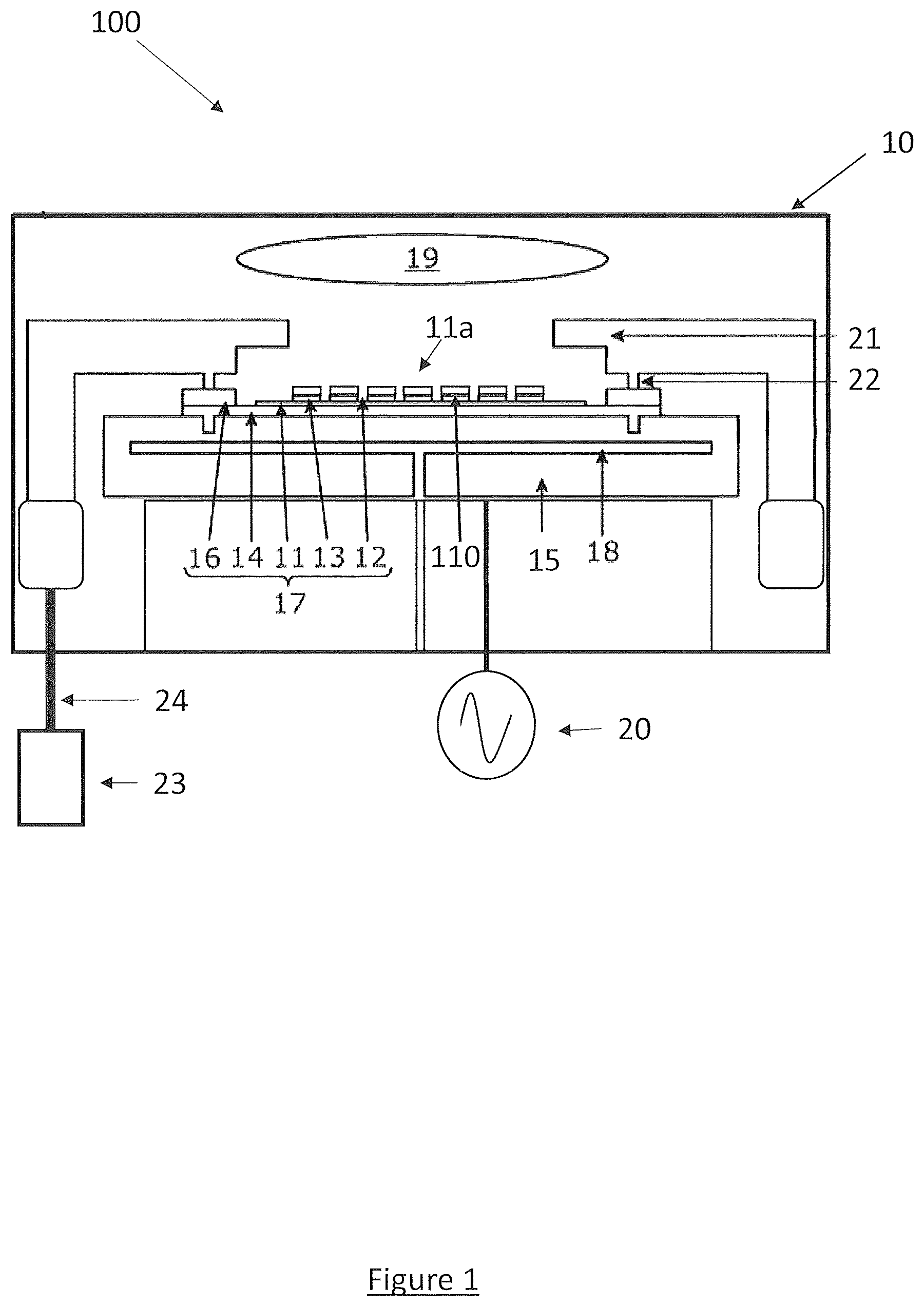 Patent US12100619 — Semiconductor wafer dicing process — Figure 1