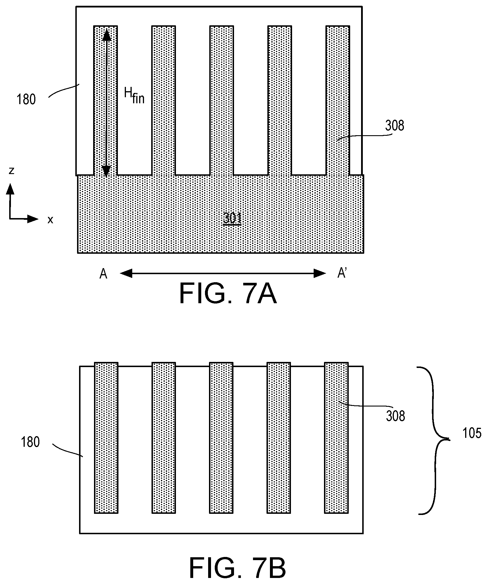 Patent US12100623 Figure 13 – Vertically stacked finFETs and shared gate patterning