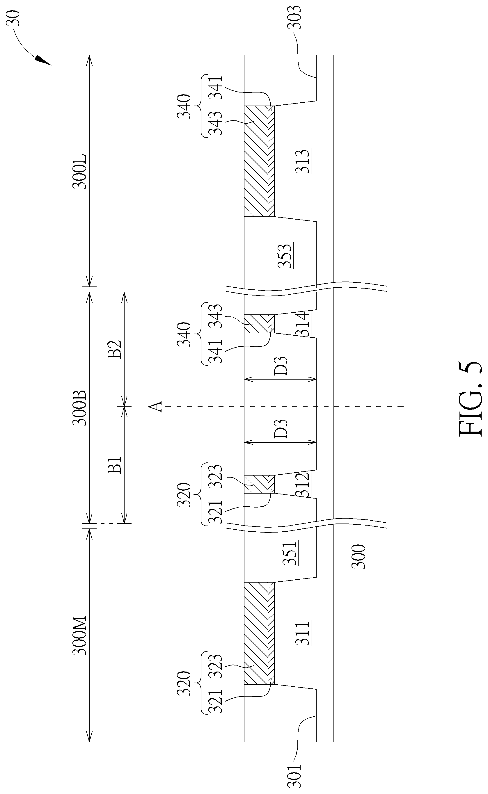 Patent US12100624 Figure 5 – Semiconductor device and method of fabricating the same