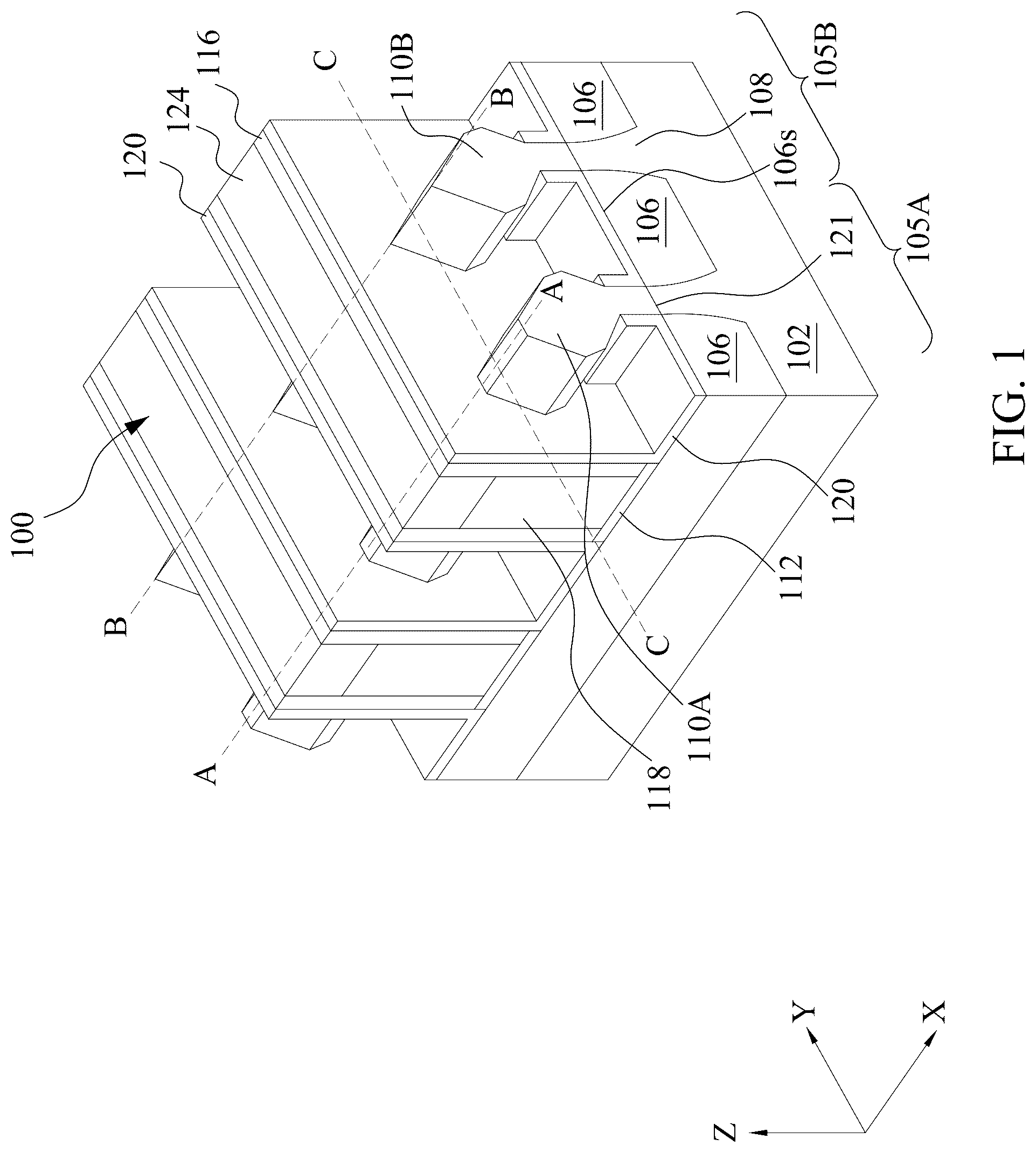 Patent US12100626 Figure 1 – Source/drain epitaxial structures for semiconductor devices