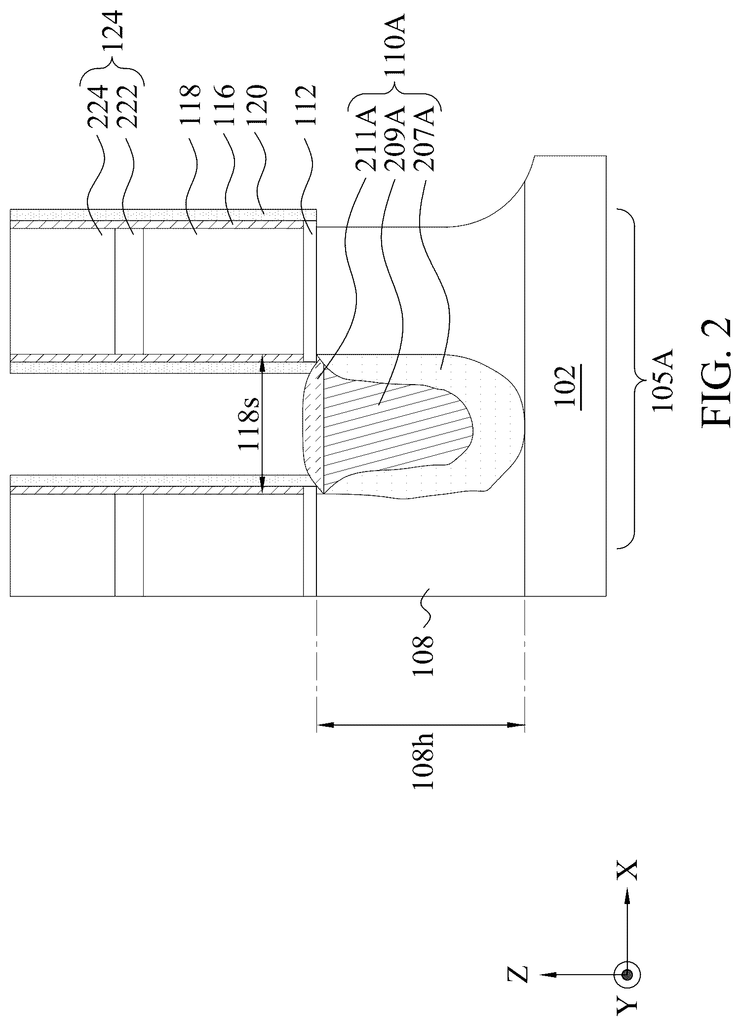 Patent US12100626 Figure 2 – Source/drain epitaxial structures for semiconductor devices