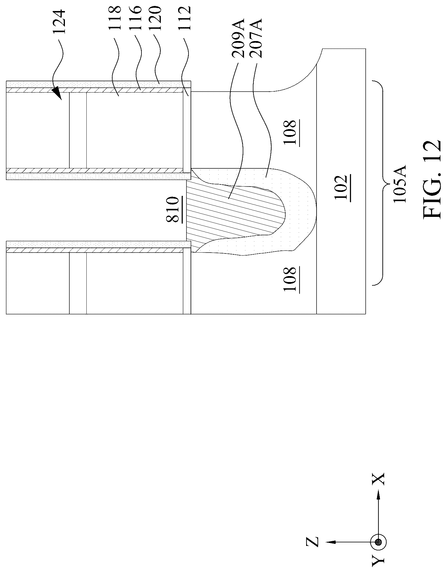 Patent US12100626 Figure 12 – Source/drain epitaxial structures for semiconductor devices