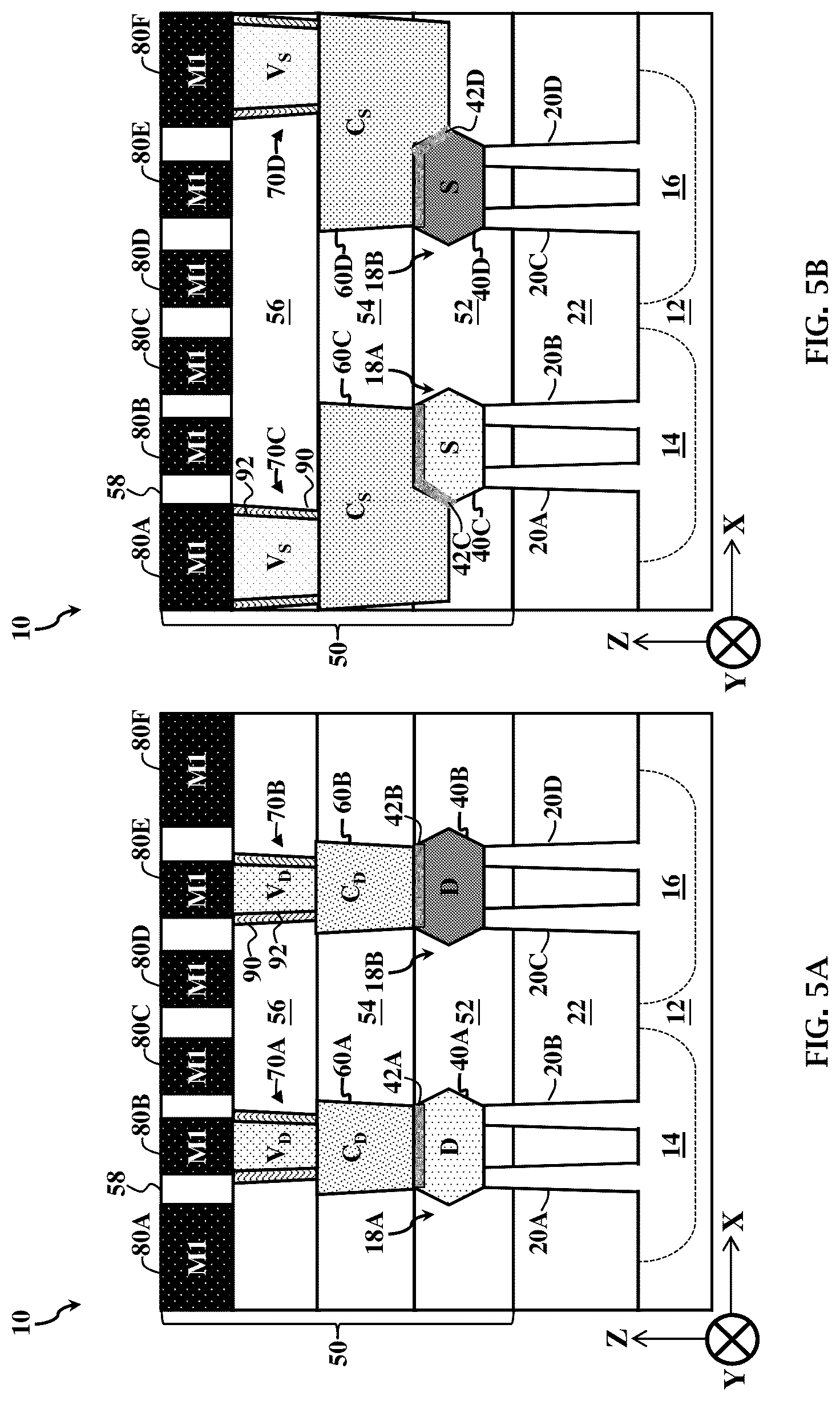Patent US12100628 Figure 6 – Interconnect structure for fin-like field effect transistor