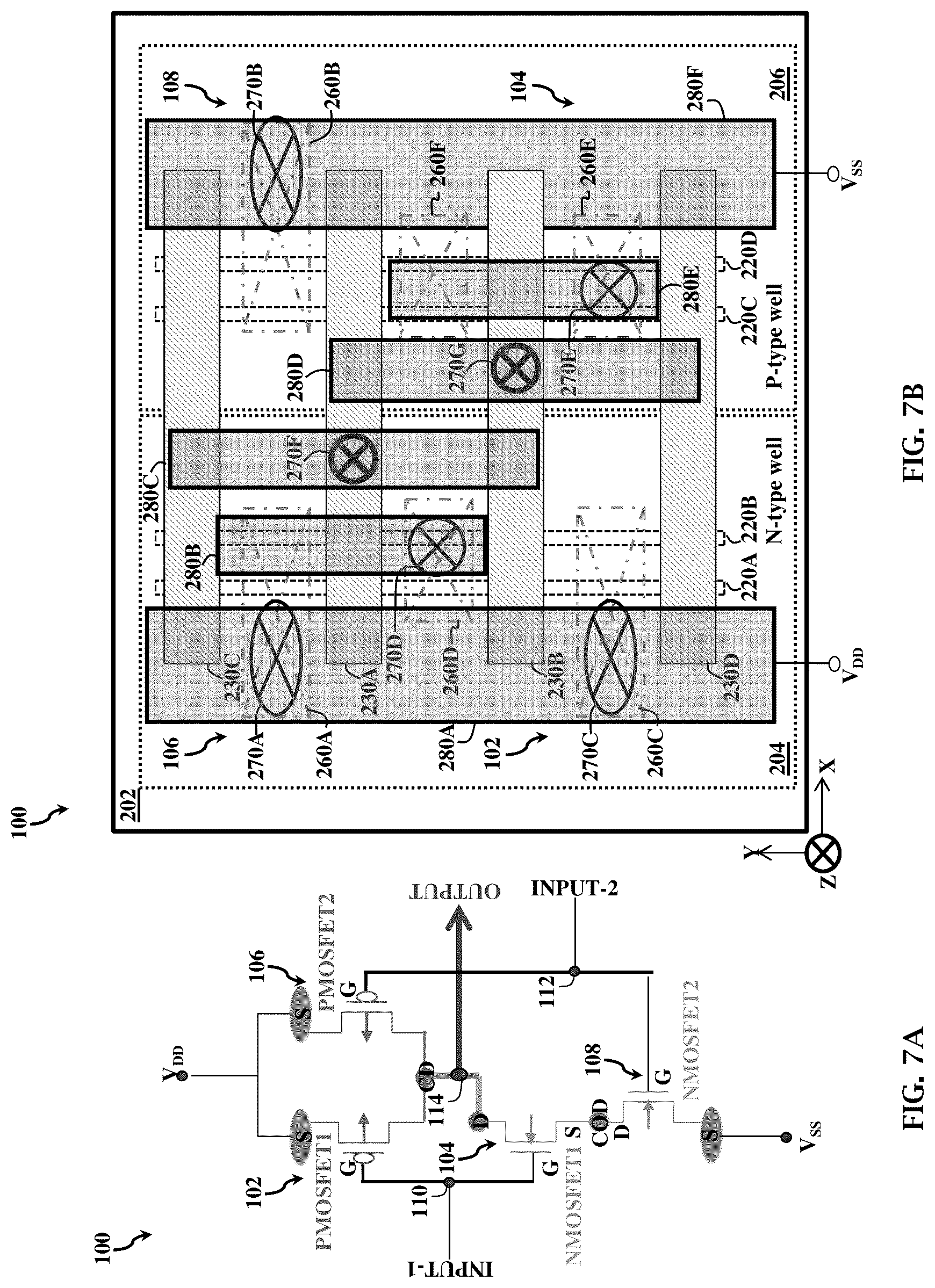 Patent US12100628 Figure 8 – Interconnect structure for fin-like field effect transistor