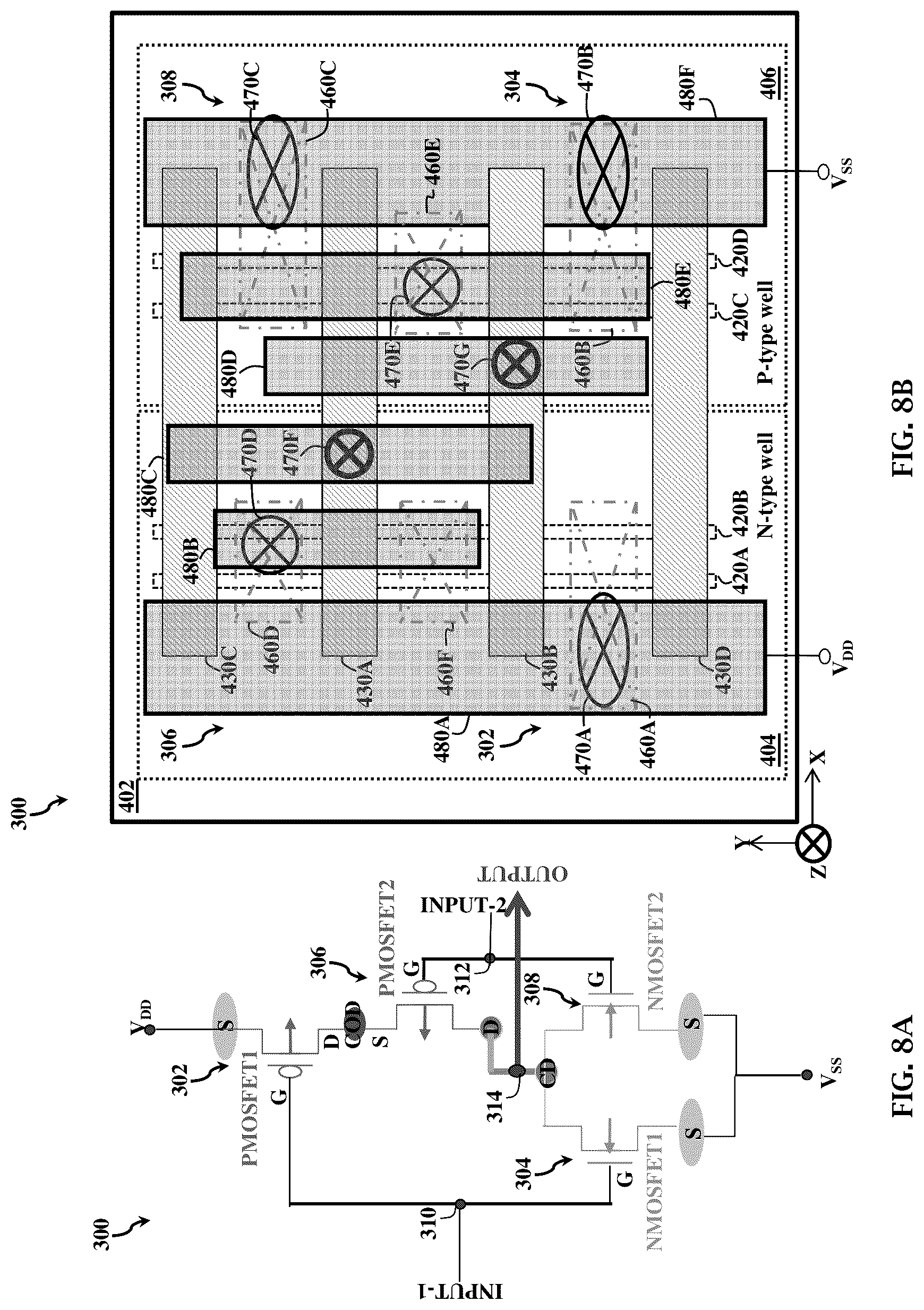 Patent US12100628 Figure 9 – Interconnect structure for fin-like field effect transistor