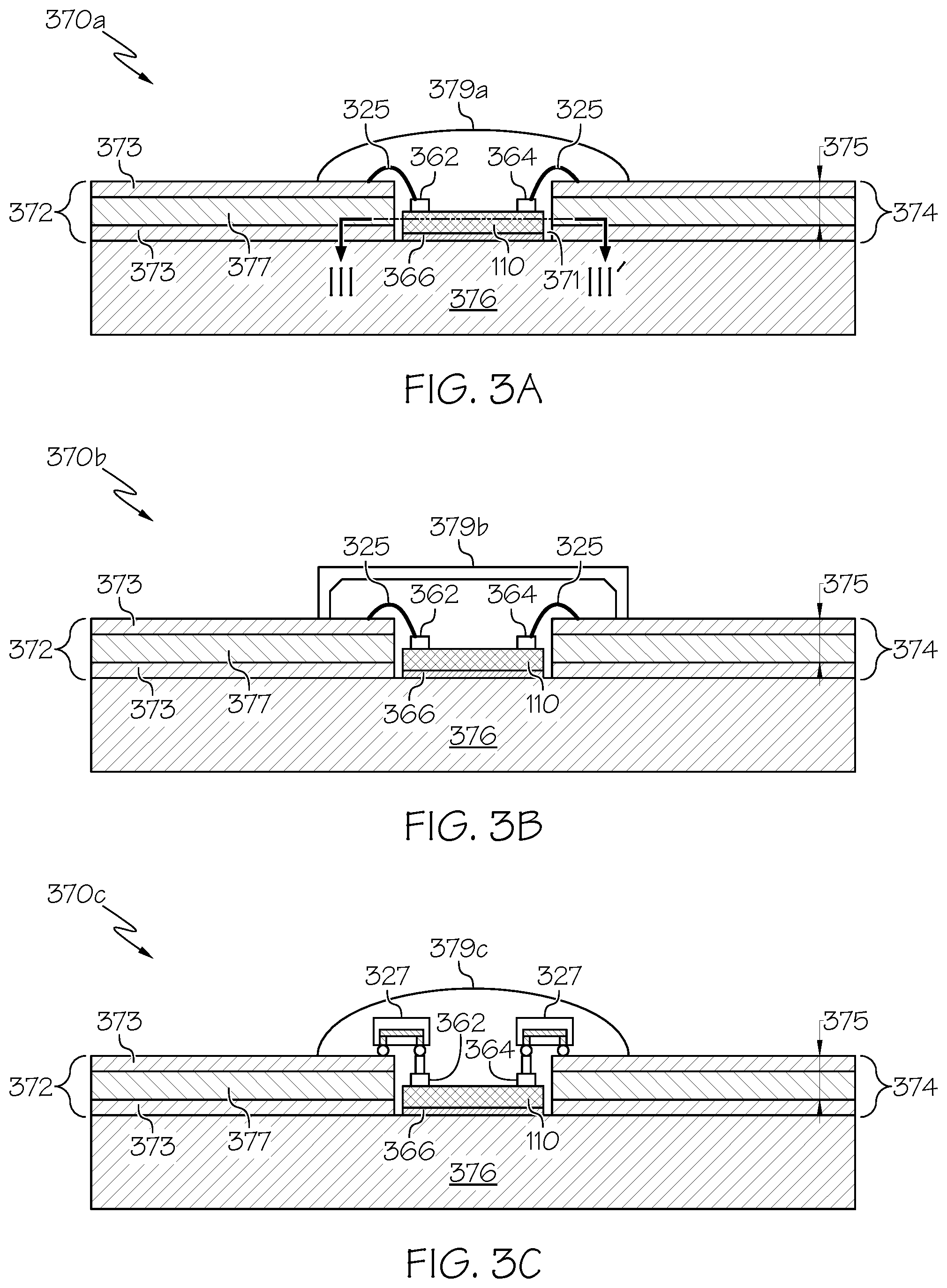 Patent US12100630 Figure 3 – Packaged RF power device with PCB routing outside protective member