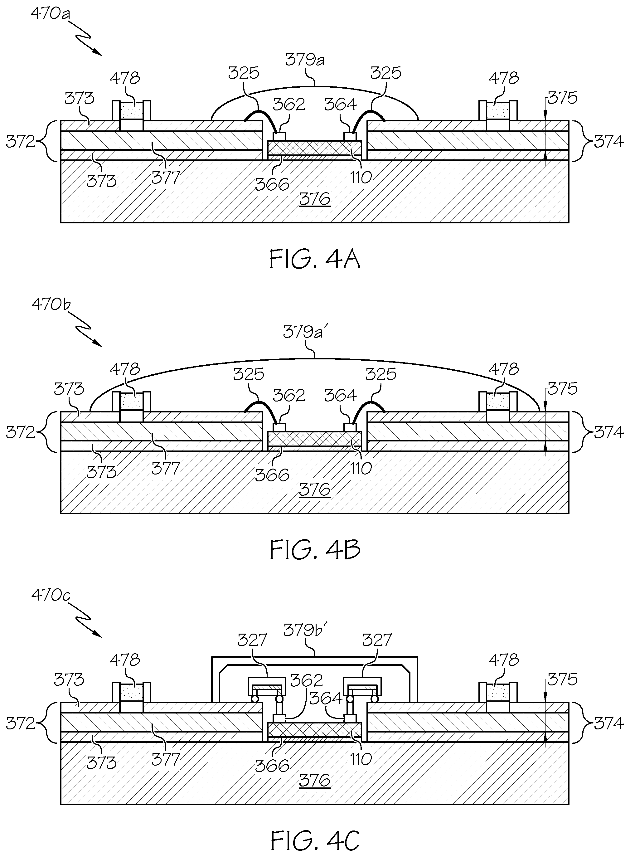Patent US12100630 Figure 4 – Packaged RF power device with PCB routing outside protective member