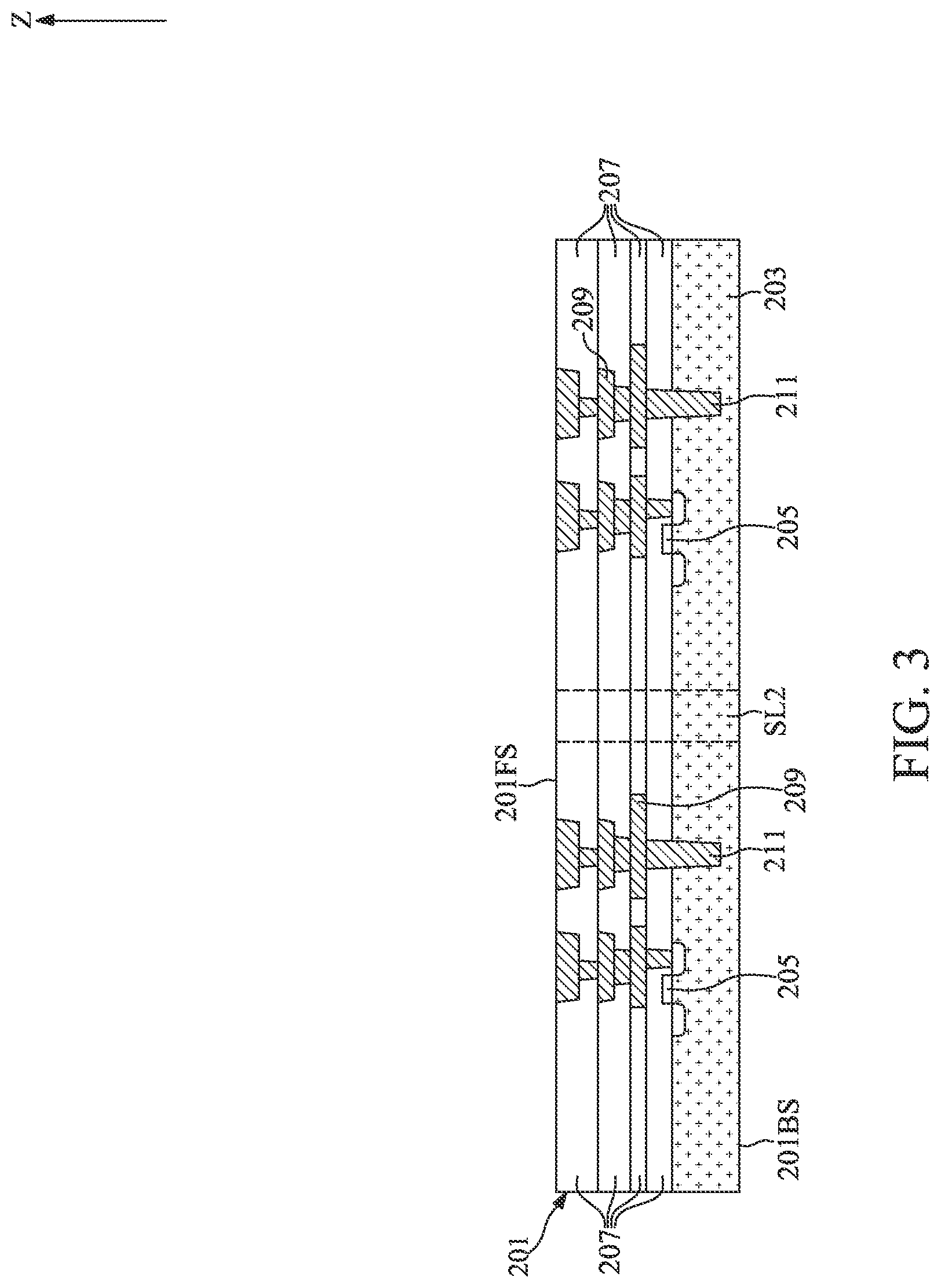 Patent US12100634 Figure 3 – Semiconductor device with re-fill layer