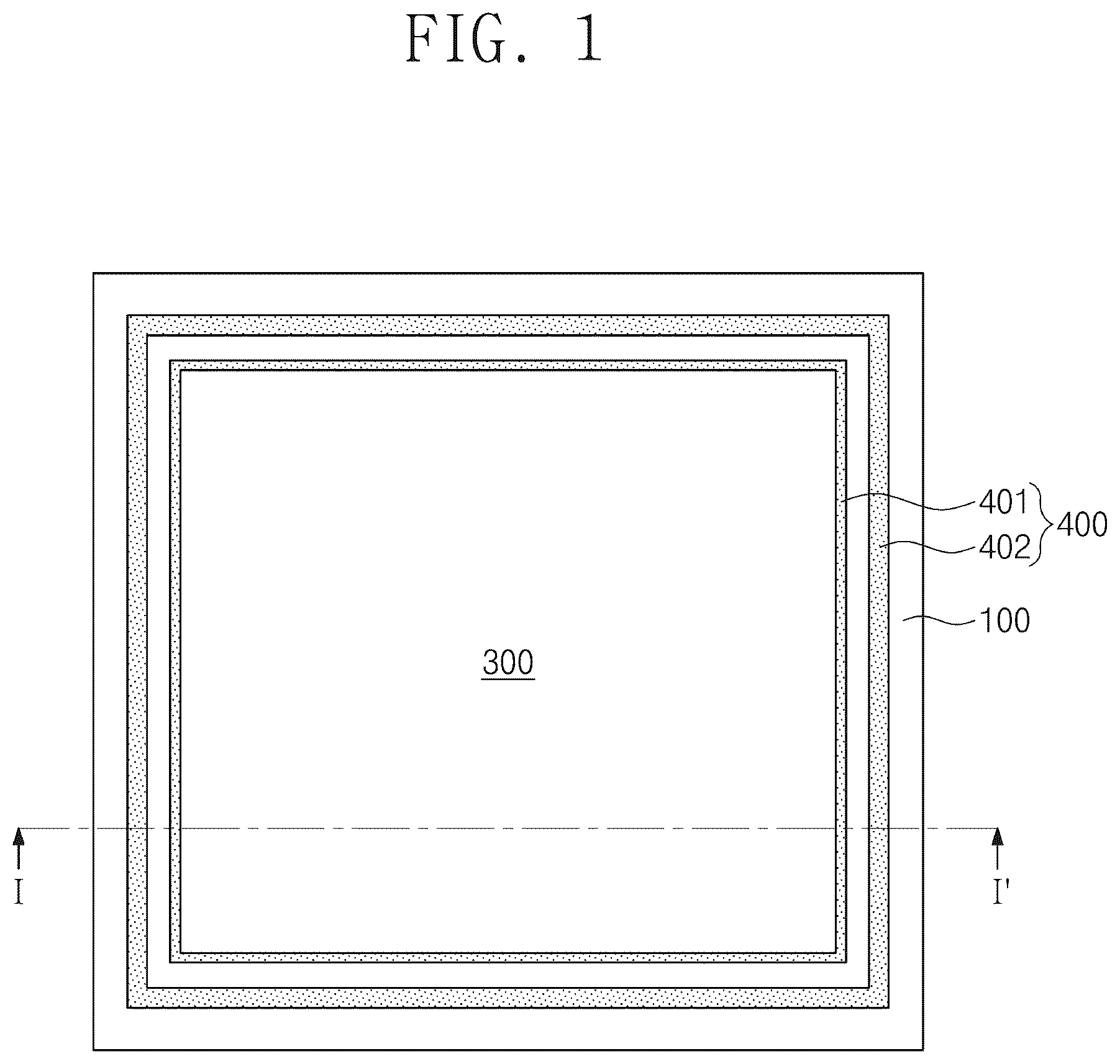 Patent US12100635 — Semiconductor package and method of fabricating the same — Figure 1
