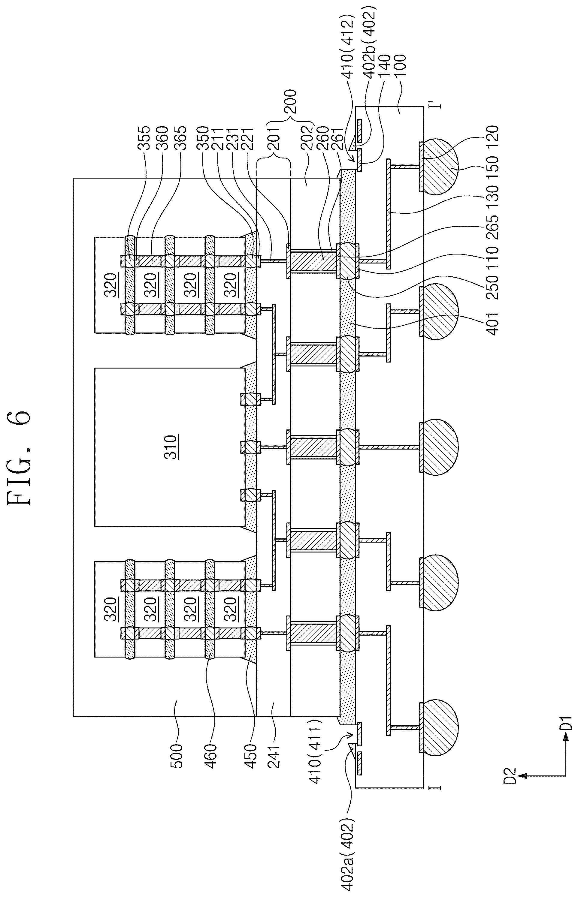 Patent US12100635 Figure 5 – Semiconductor package and method of fabricating the same