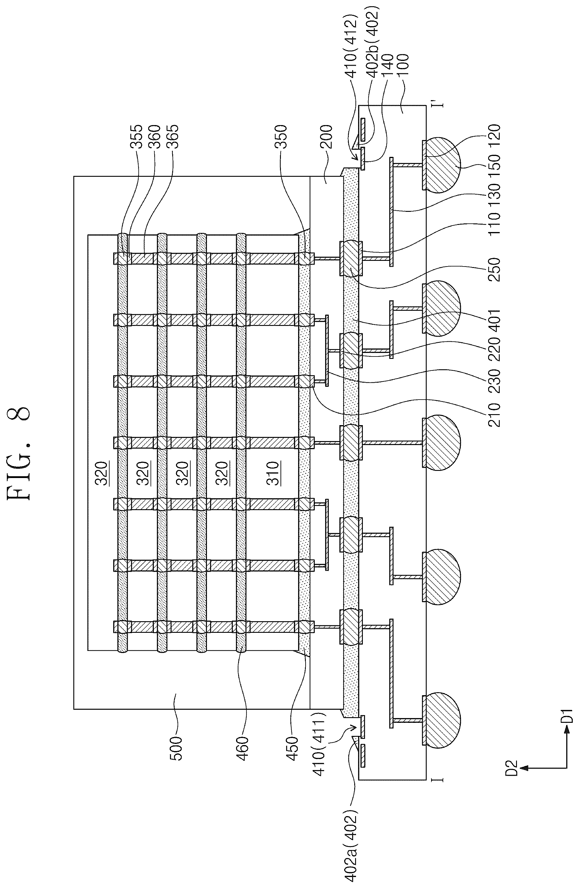 Patent US12100635 Figure 7 – Semiconductor package and method of fabricating the same