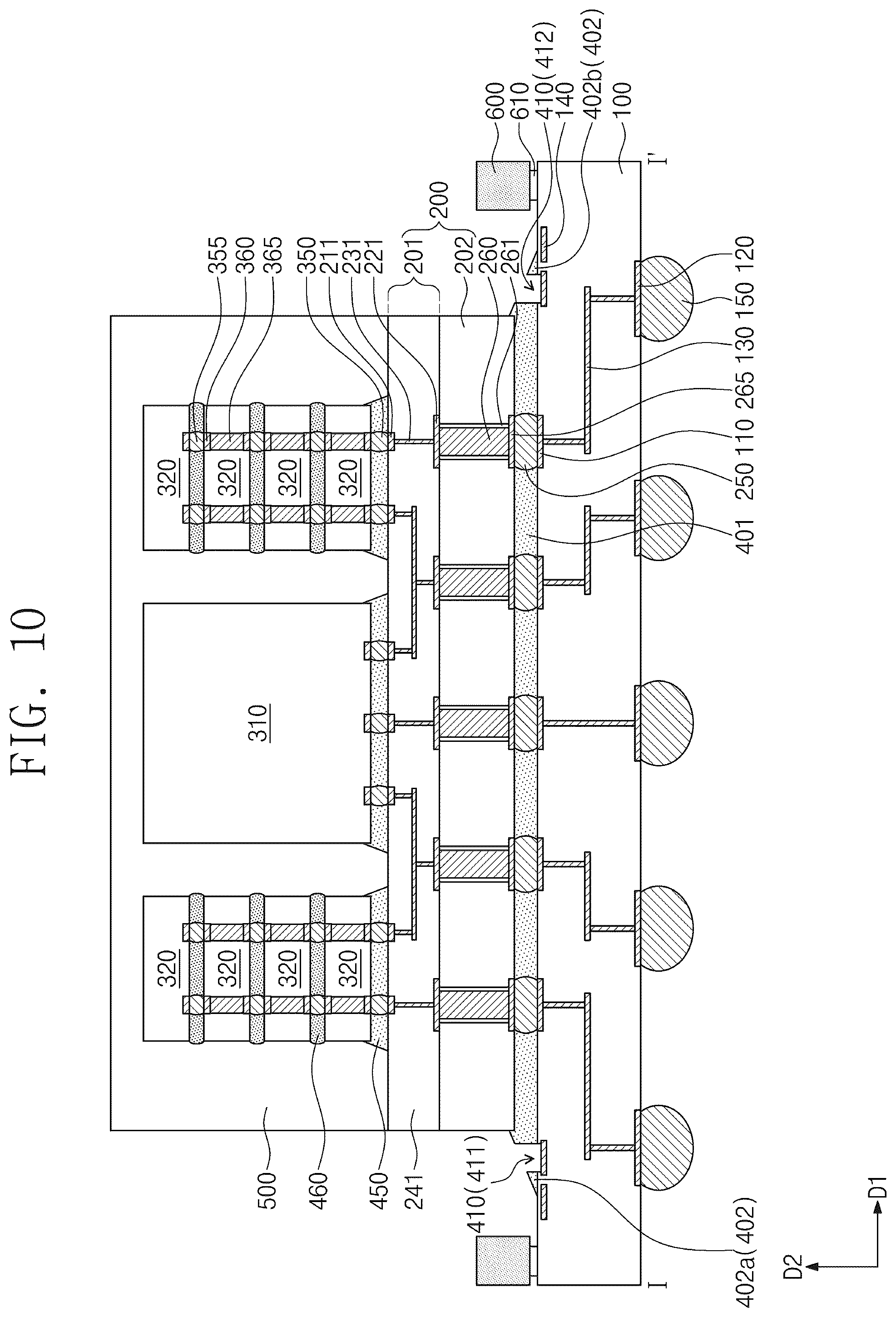 Patent US12100635 Figure 9 – Semiconductor package and method of fabricating the same