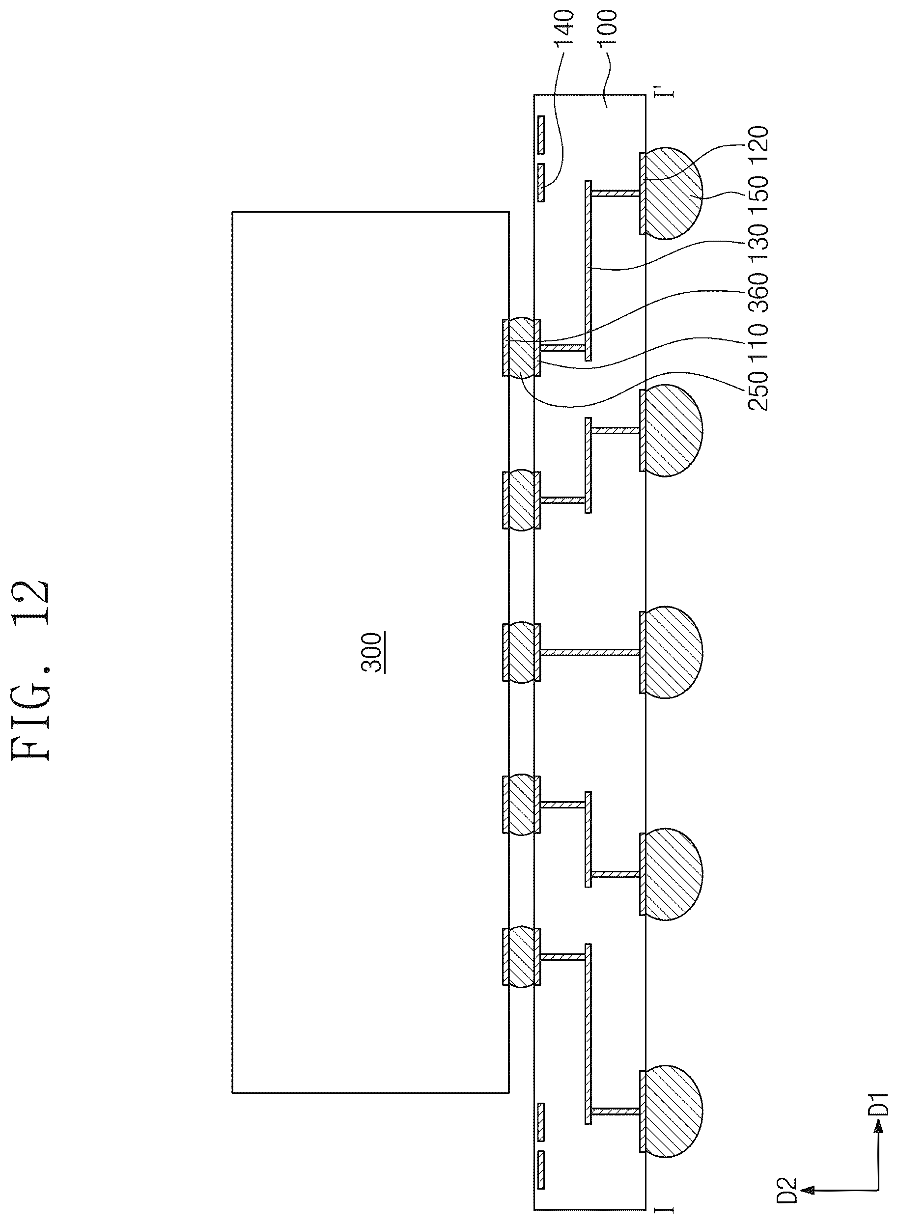Patent US12100635 Figure 11 – Semiconductor package and method of fabricating the same