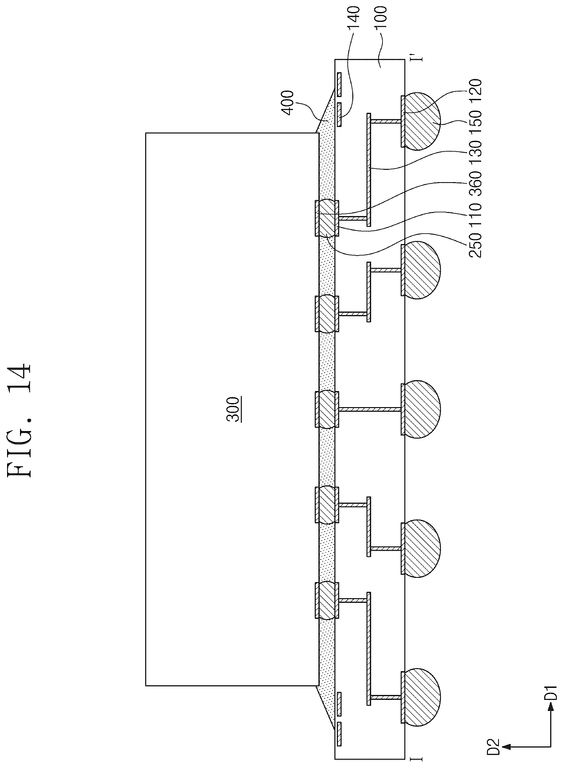 Patent US12100635 Figure 13 – Semiconductor package and method of fabricating the same