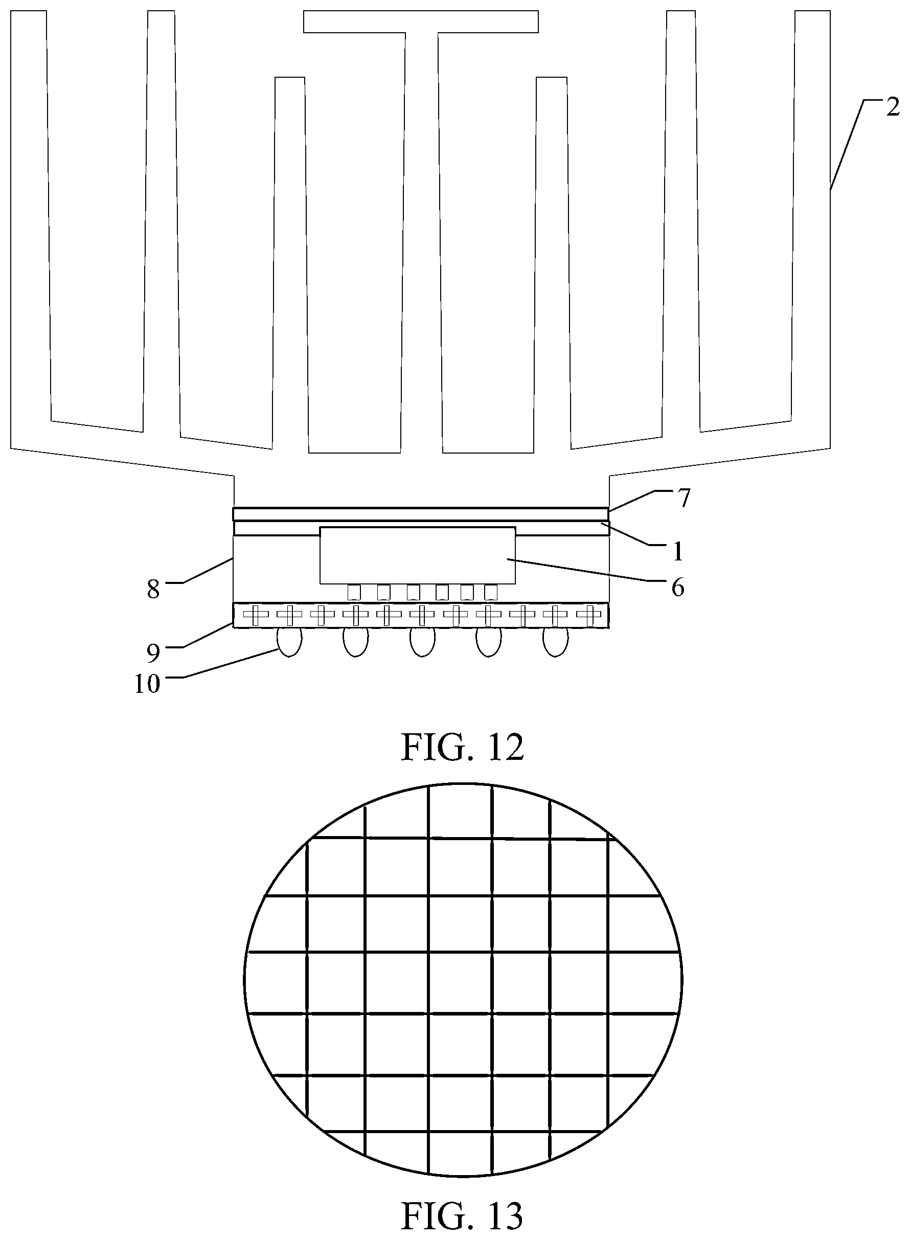 Patent US12100636 Figure 8 – Chip heat dissipating structure, chip structure, circuit board and supercomputing device