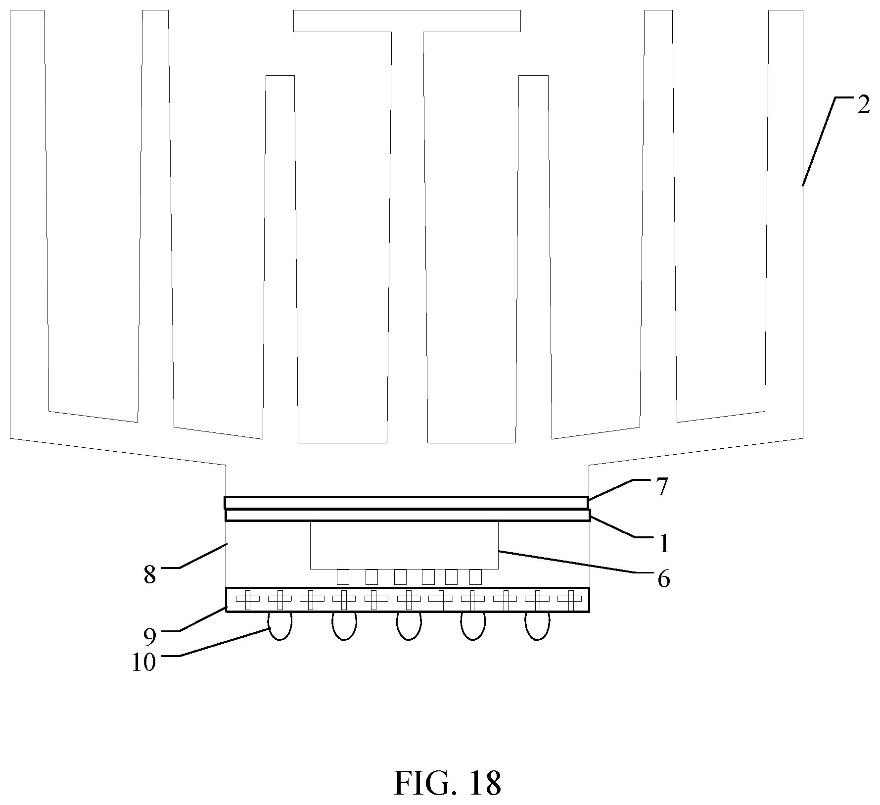 Patent US12100636 Figure 10 – Chip heat dissipating structure, chip structure, circuit board and supercomputing device