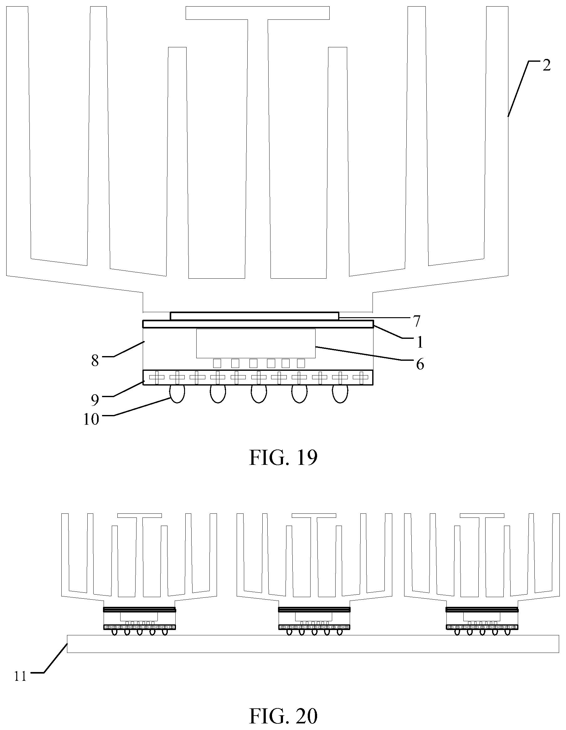 Patent US12100636 Figure 11 – Chip heat dissipating structure, chip structure, circuit board and supercomputing device