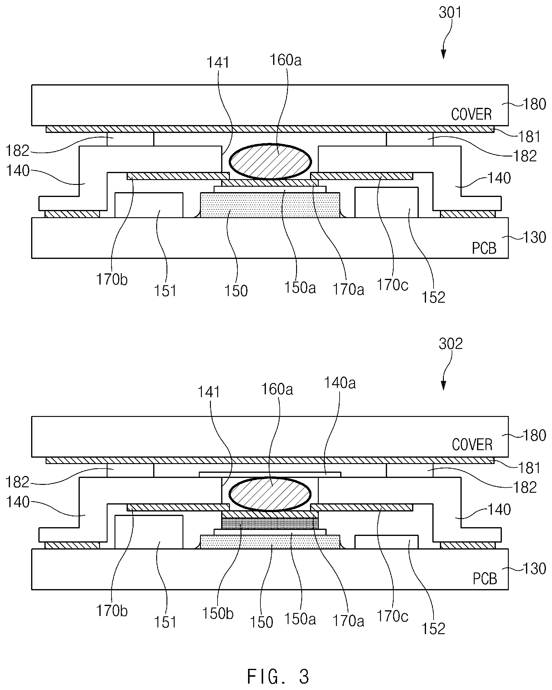 Patent US12100637 Figure 3 – Electronic device including cooling structure